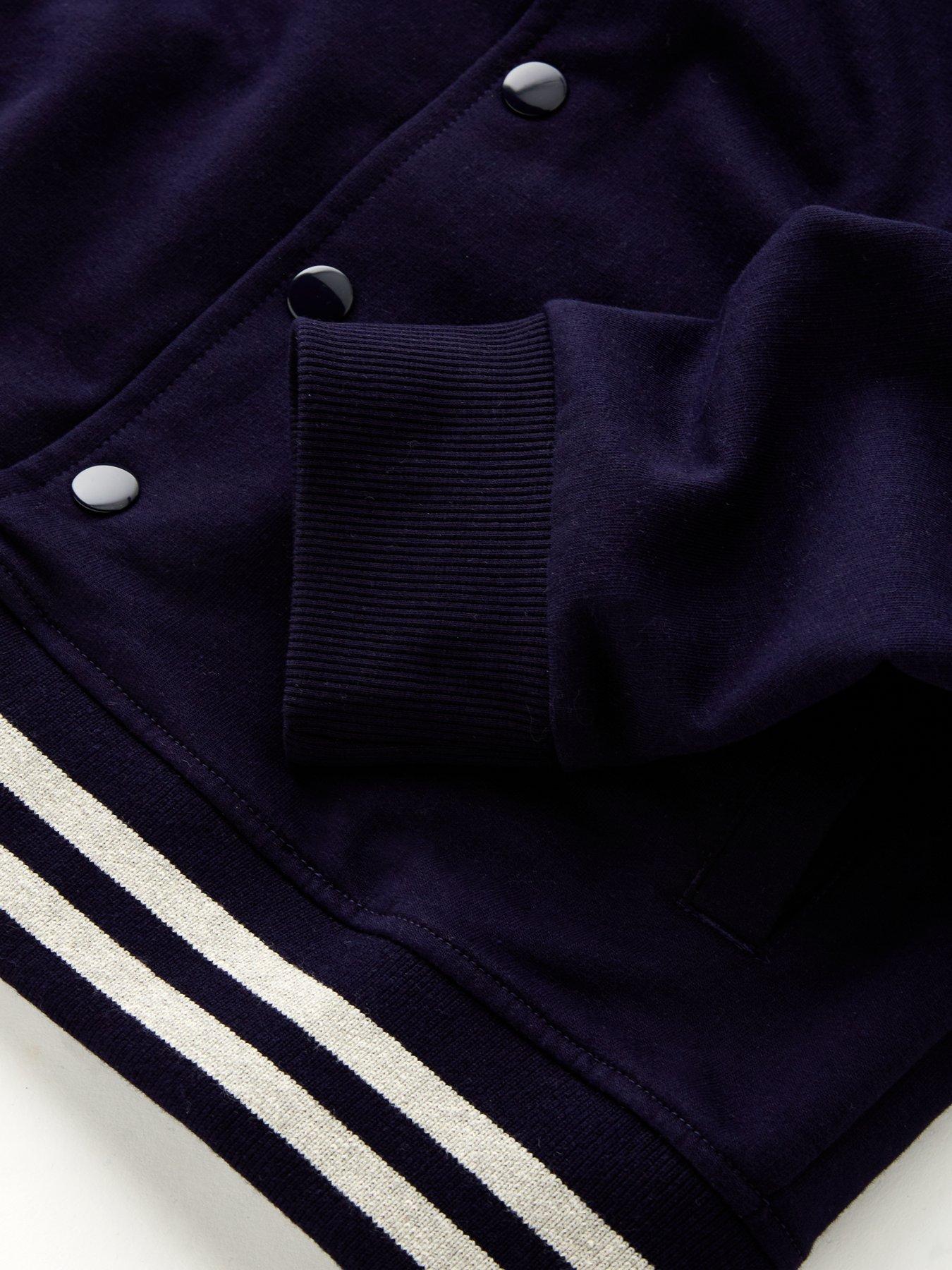 Image 4 of 4 of V by Very Boys Baseball Hooded Jacket - Navy