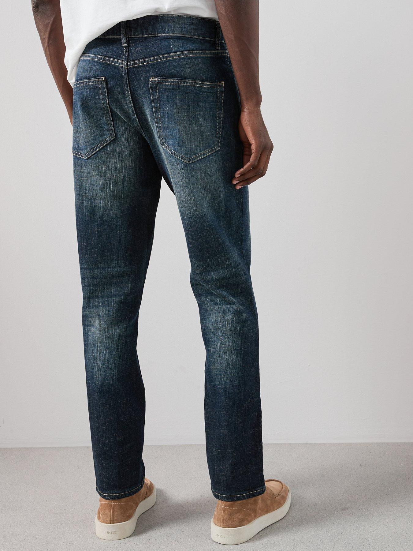 Image 2 of 7 of The Very Collection Cross Hatch Slim Fit Jean - Dark Blue