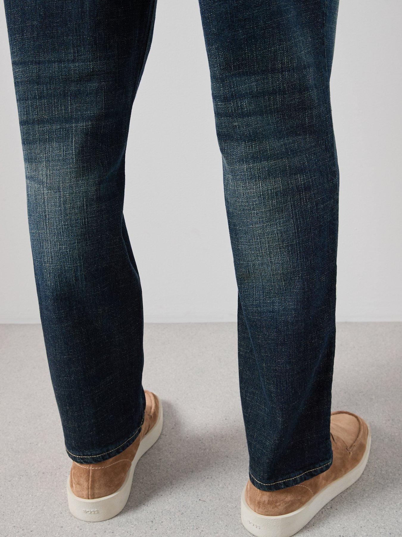 Image 6 of 7 of The Very Collection Cross Hatch Slim Fit Jean - Dark Blue