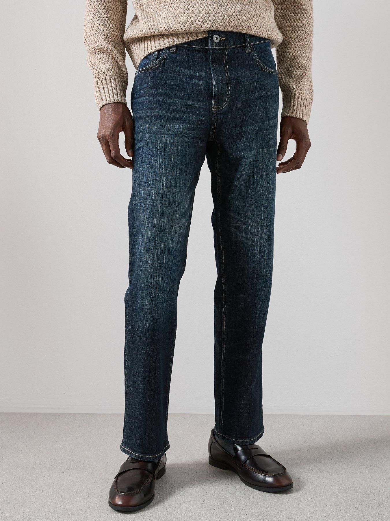the-very-collection-cross-hatch-straight-fit-jeans-dark-blue