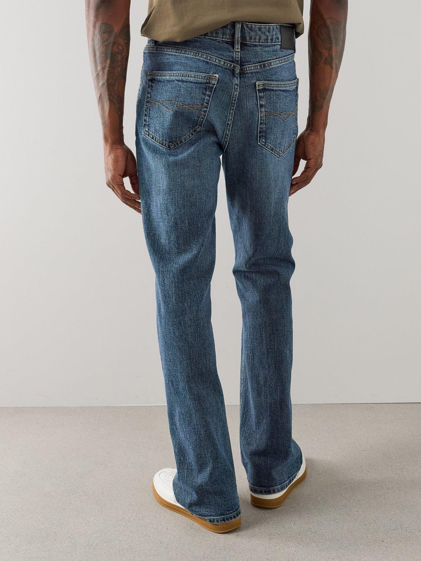 Image 2 of 7 of The Very Collection Cross Hatch Bootcut Fit Jeans - Blue