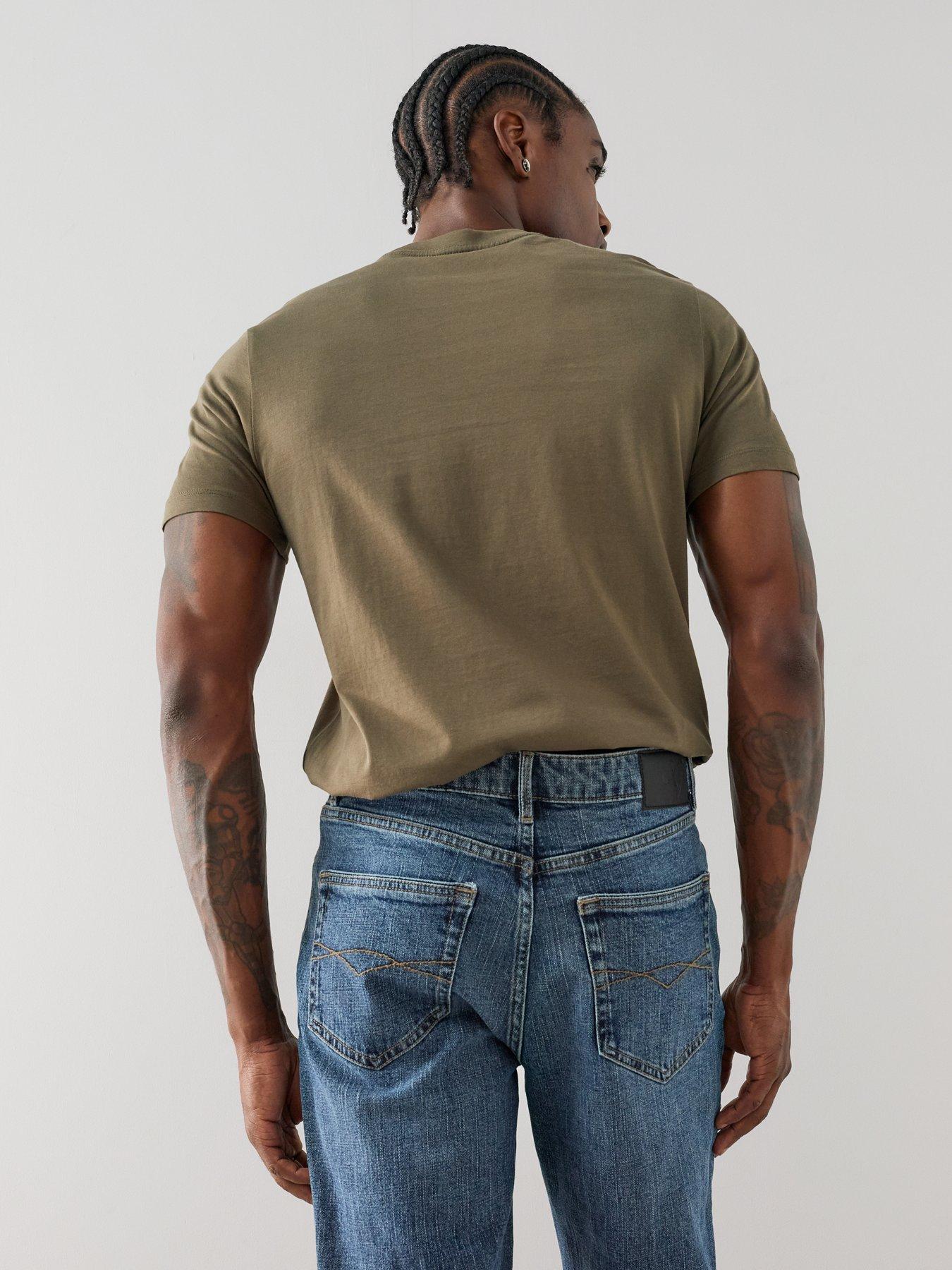 Image 5 of 7 of The Very Collection Cross Hatch Bootcut Fit Jeans - Blue