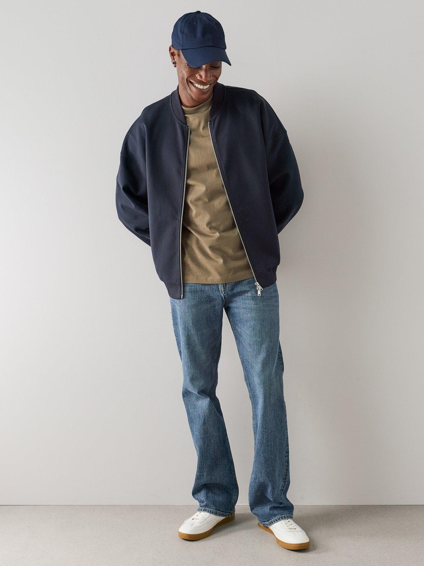 Image 6 of 7 of The Very Collection Cross Hatch Bootcut Fit Jeans - Blue