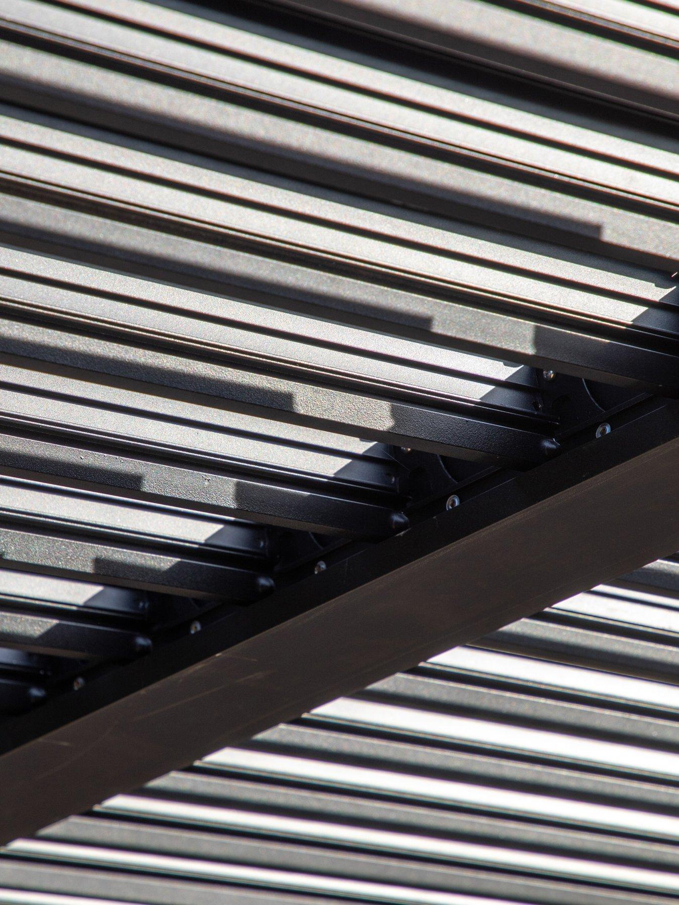 Image 5 of 5 of Gallery Direct Messina Pergola Black 3000x4000mm