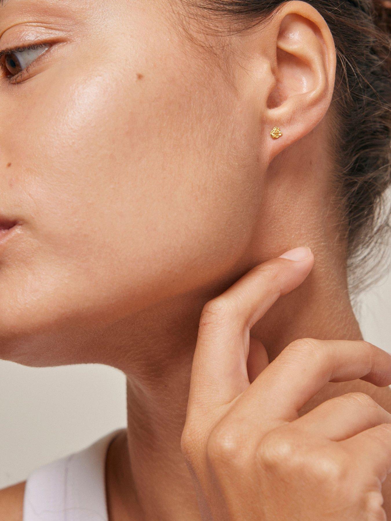 Image 2 of 3 of ENAMEL Copenhagen Rio Mini Gold Plated Sterling Silver Studs