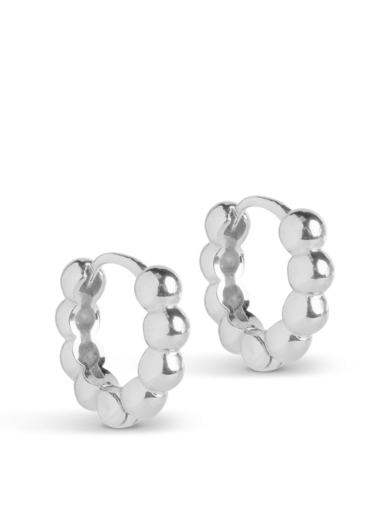 Image 1 of 3 of ENAMEL Copenhagen Small Sterling Silver Ball Hoops