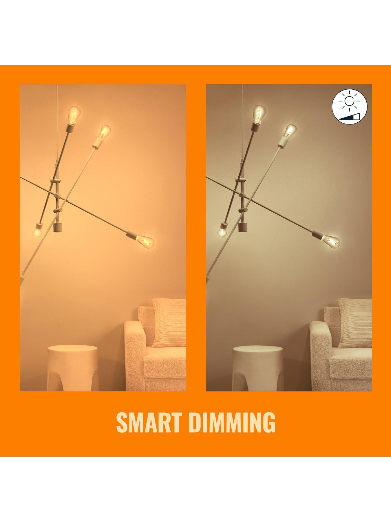Image 6 of 7 of Philips WiZ WiZ ST64 E27 Tunable White Amber Filament Smart Light Bulb 2-pack