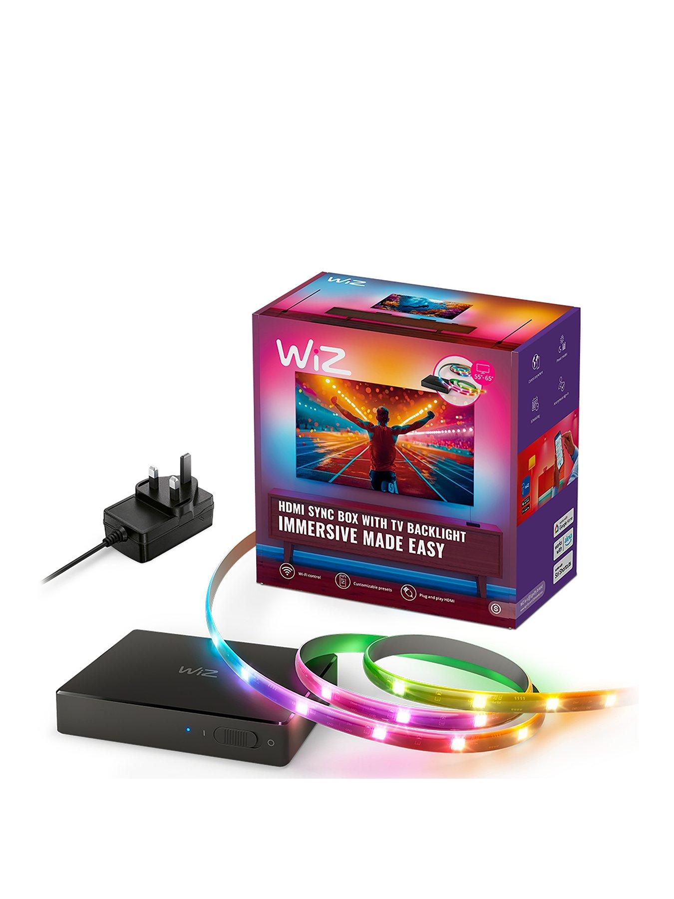 Philips WiZ WiZ Smart LED Sync Box and 55-65" Lightstrip