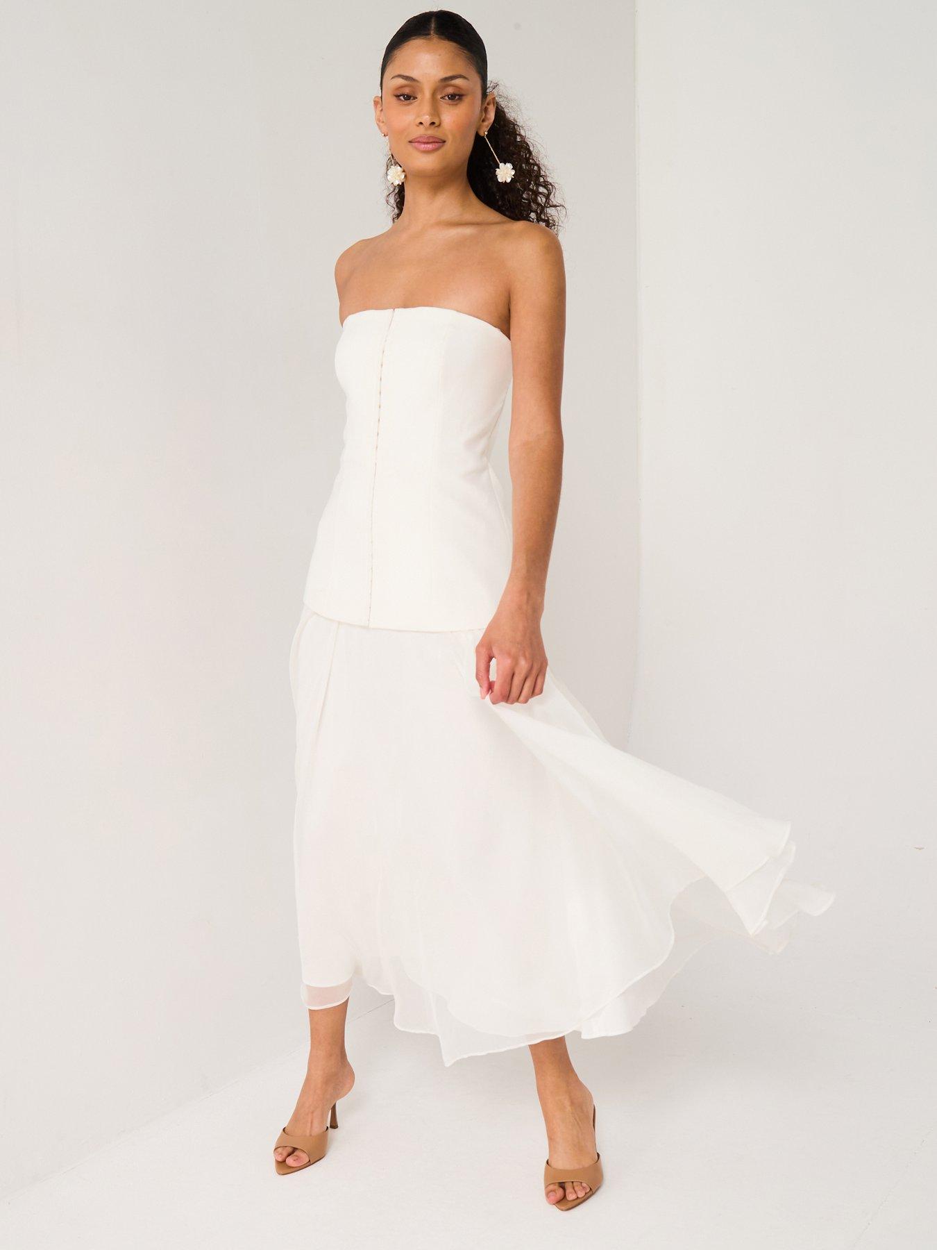 hook and eye midi dress Urban Outfitters UO Chapman Hook & Eye Midi Dress - size M - NWT