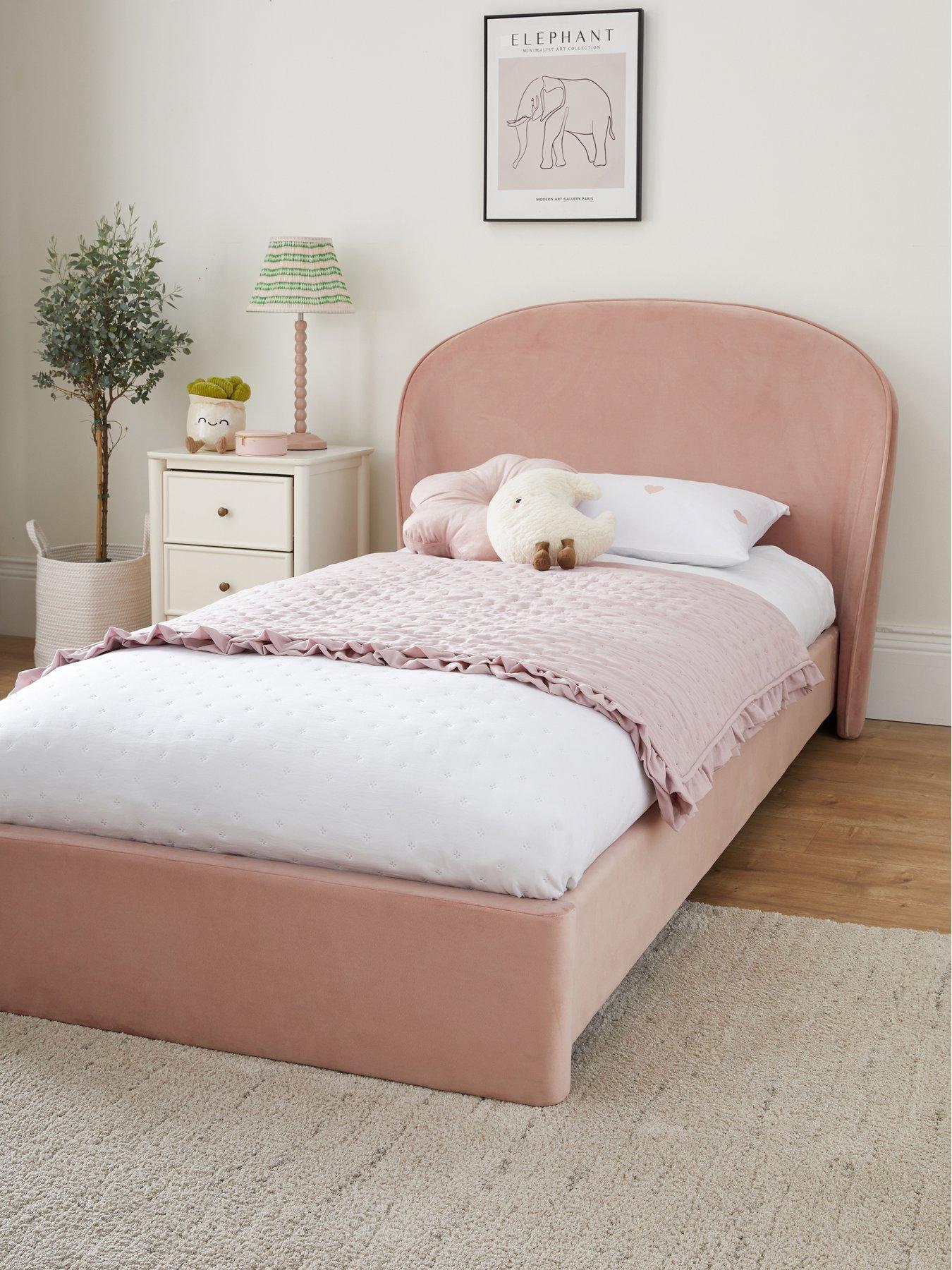 Very Home Edee Children's Bed with Mattress Options (Buy  &  SAVE!) - Pink - FSC® Certified