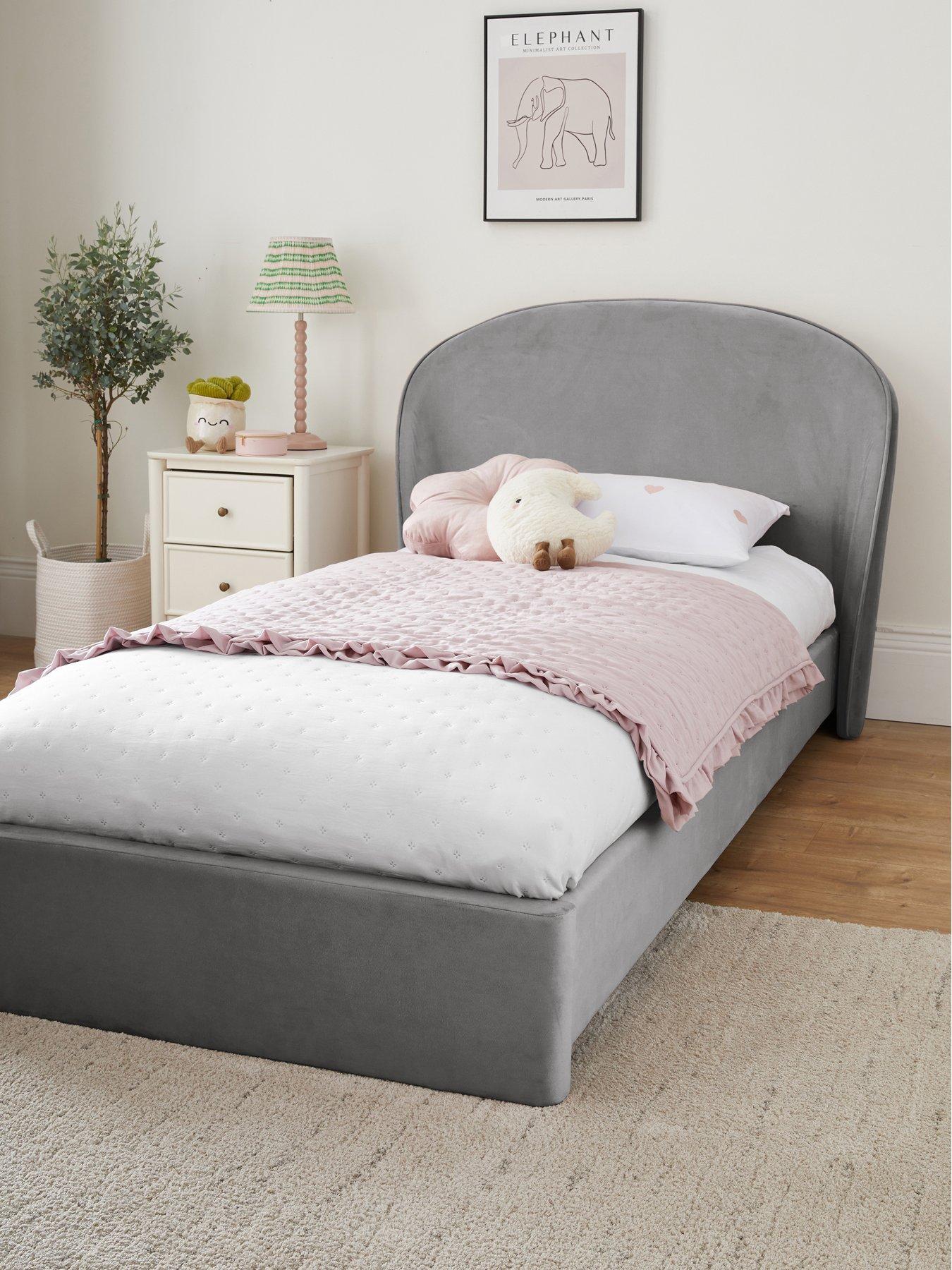 Image 1 of 7 of The Very Collection Edee Children's Bed with Mattress Options (Buy &amp; SAVE!) - Grey&nbsp;- FSC&reg; Certified
