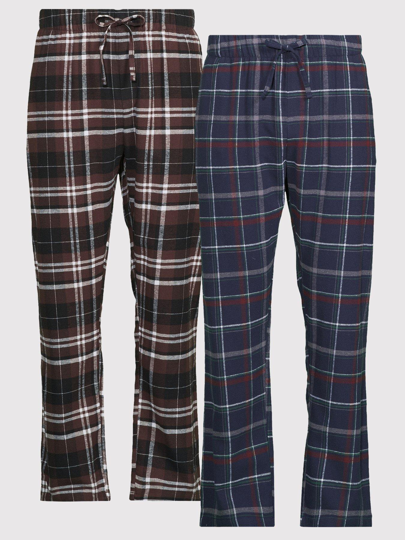 the-very-collection-2-pack-soft-touch-check-lounge-bottoms-burgundynavy