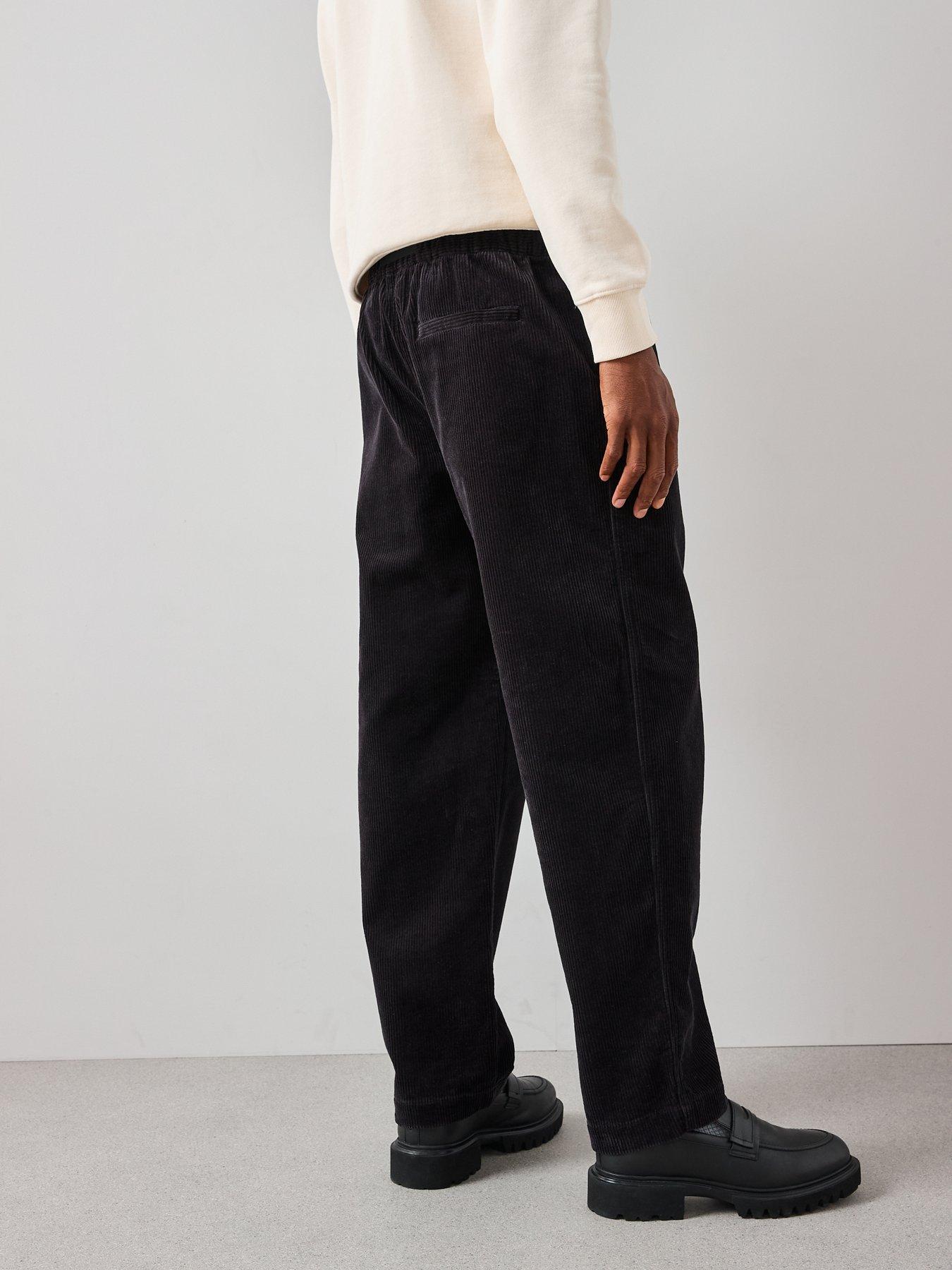 the-very-collection-cord-trousers-blackstillFront