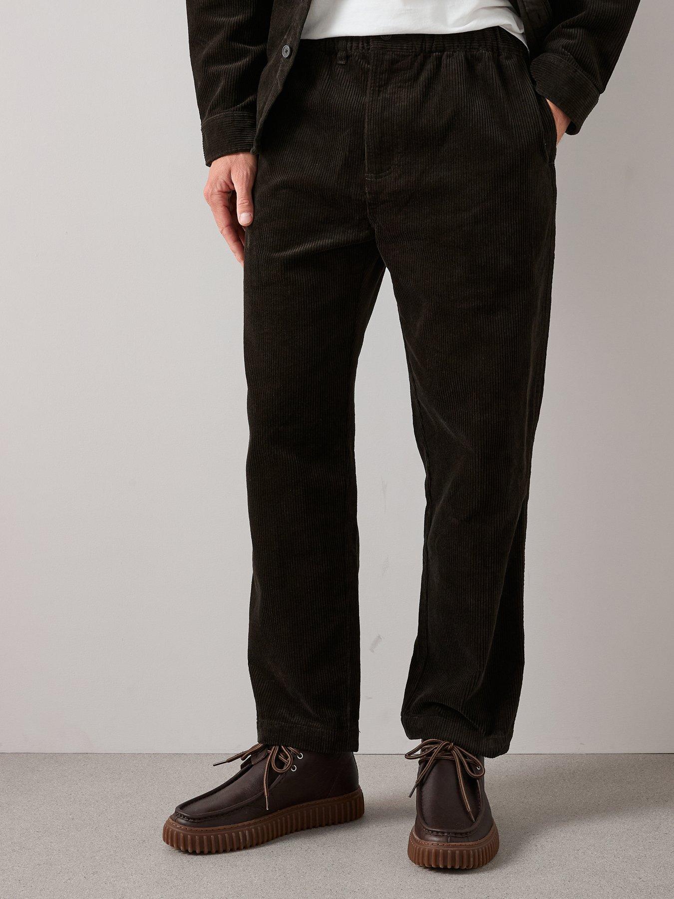 the-very-collection-cord-trousers-dark-green
