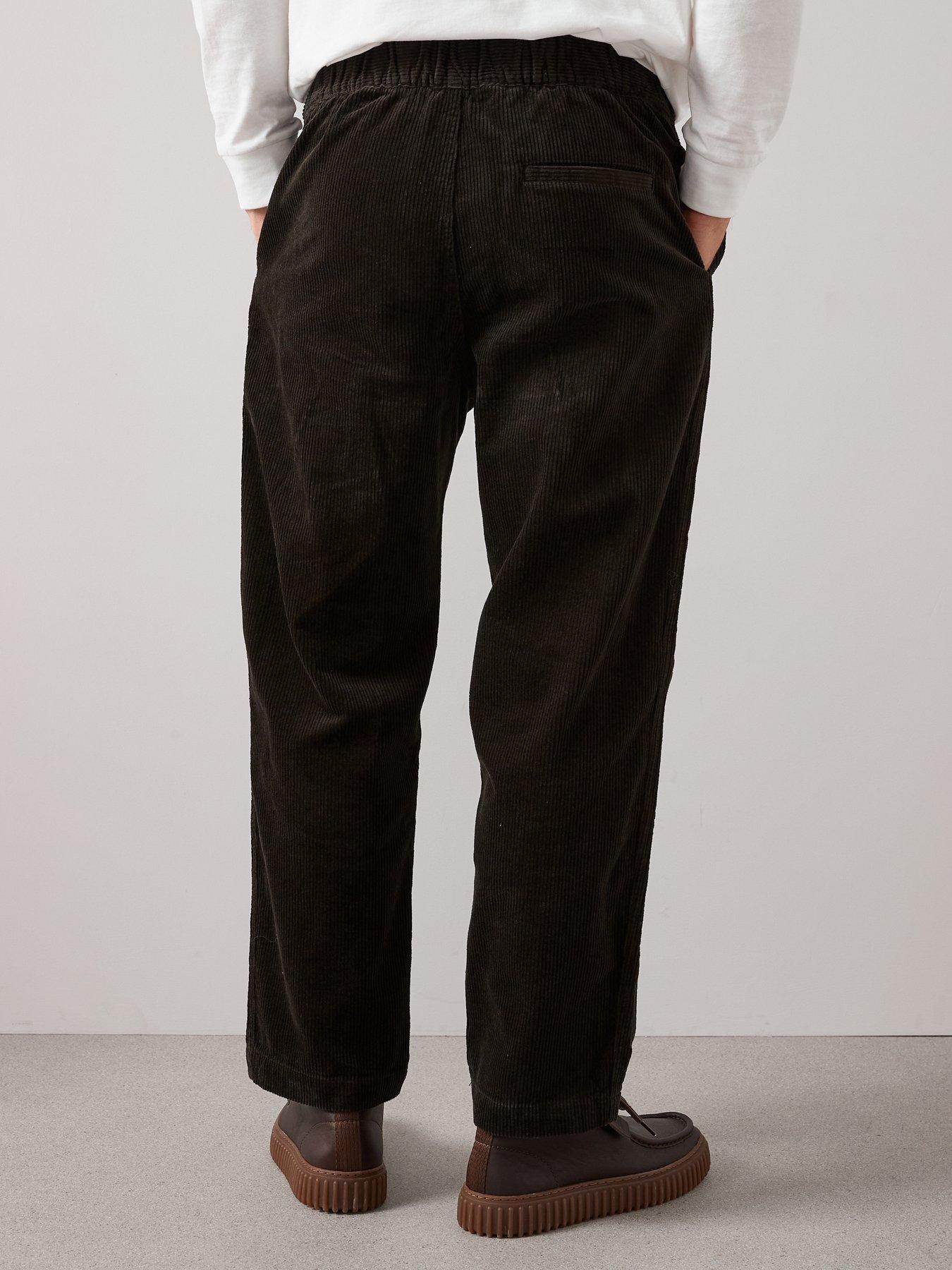 the-very-collection-cord-trousers-dark-greenstillFront