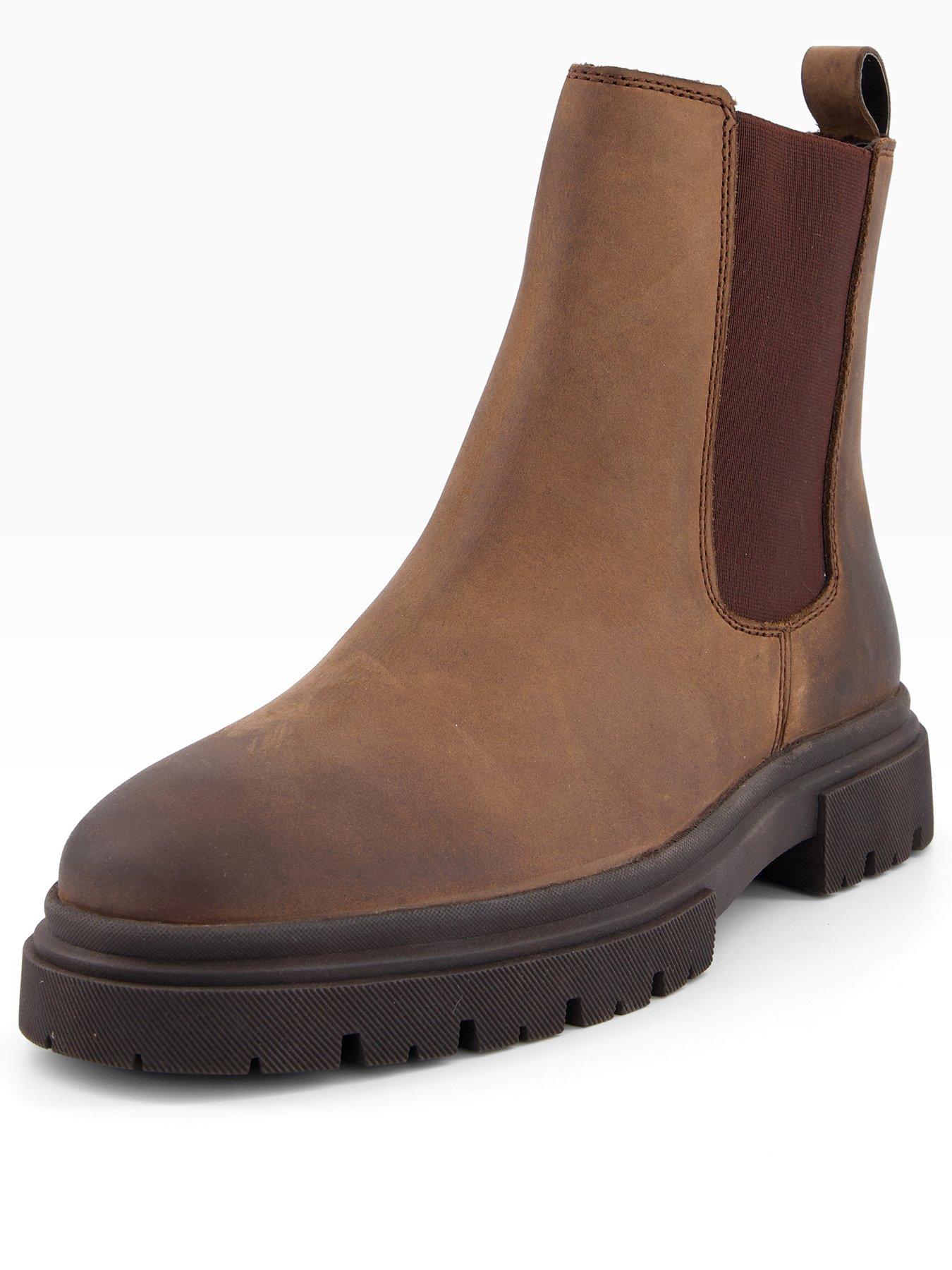 the-very-collection-nobuck-leather-cleated-chelsea-boot-brownstillFront
