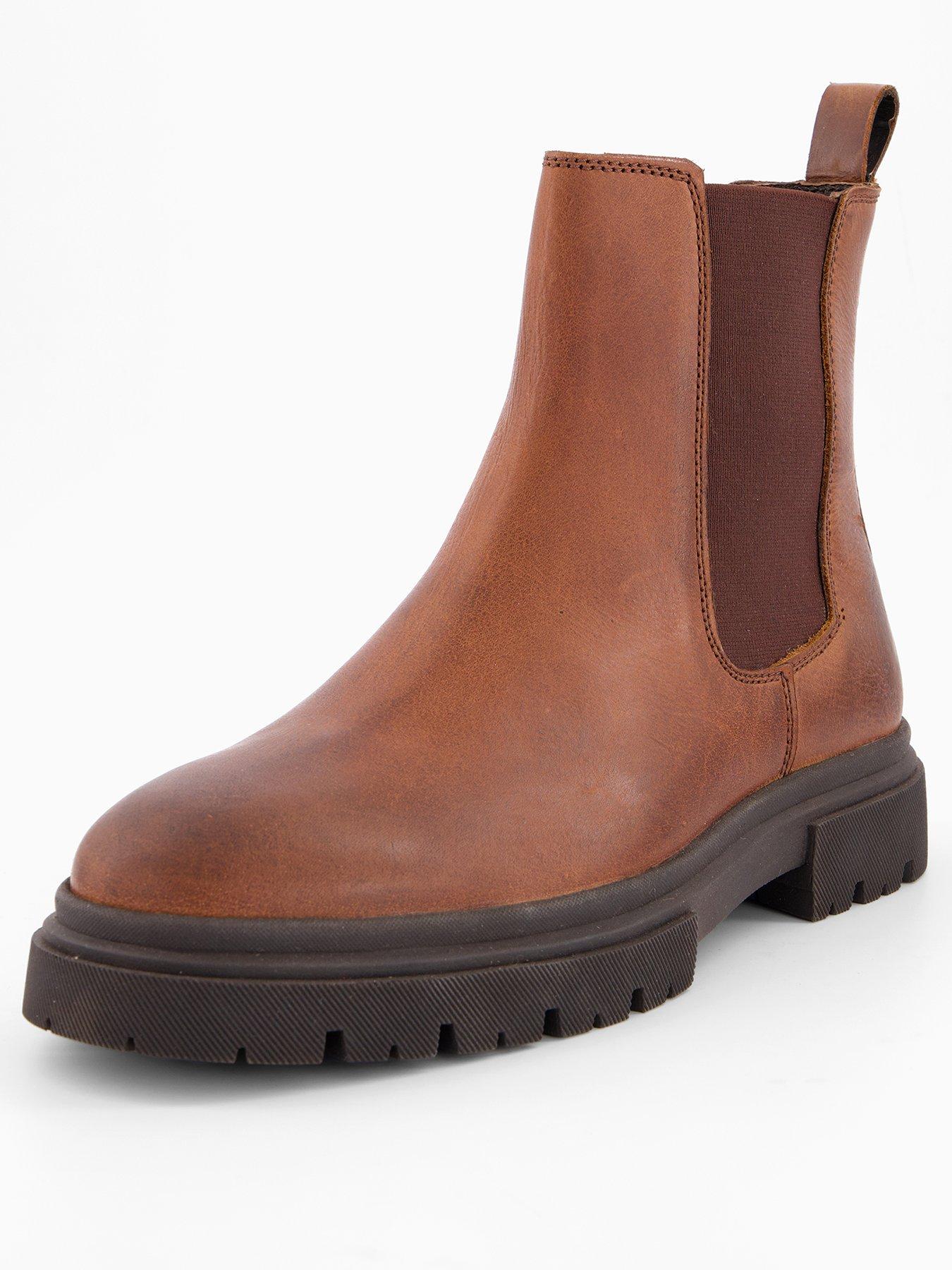 the-very-collection-leather-cleated-chelsea-boots-brownstillFront