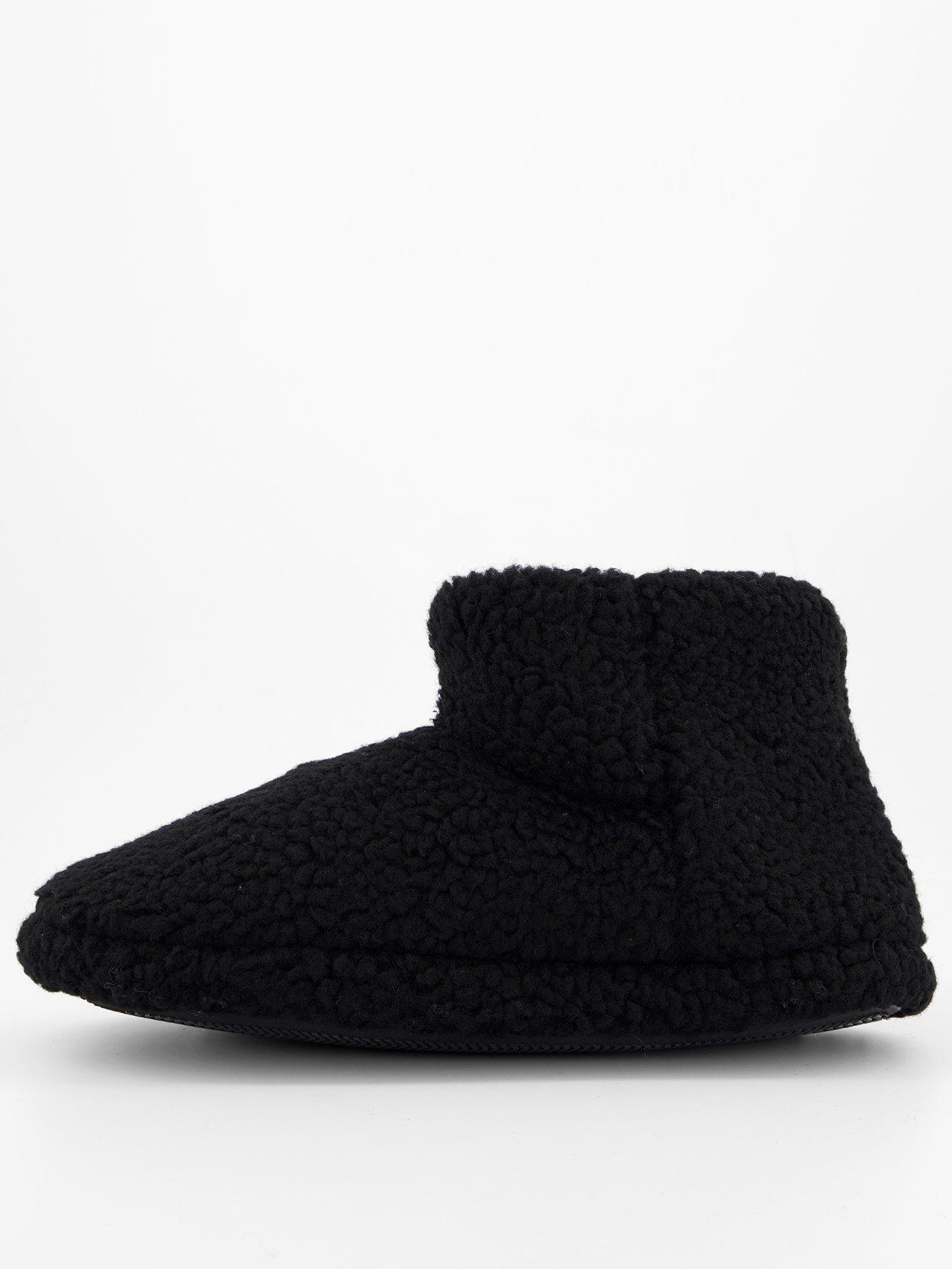 the-very-collection-borg-slipper-boots-black