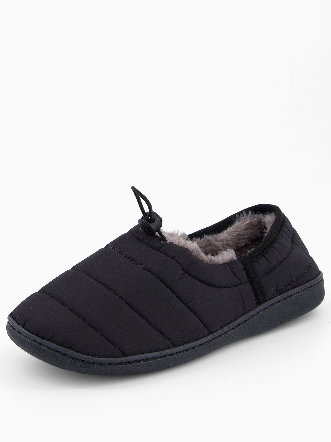 Image 2 of 6 of The Very Collection Quilted Slippers - Black
