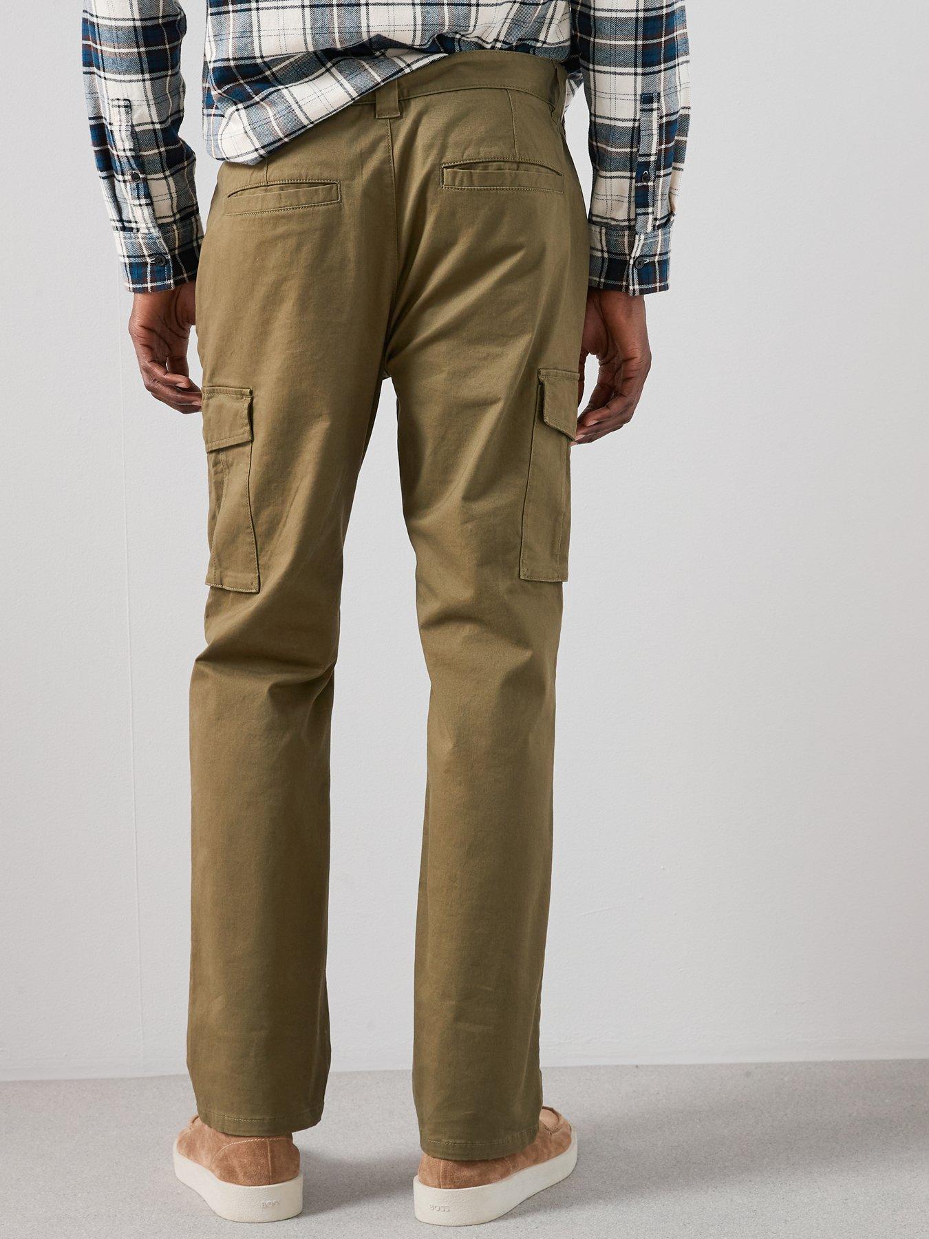 the-very-collection-tapered-fit-cargo-trousers-with-stretch-khakistillFront