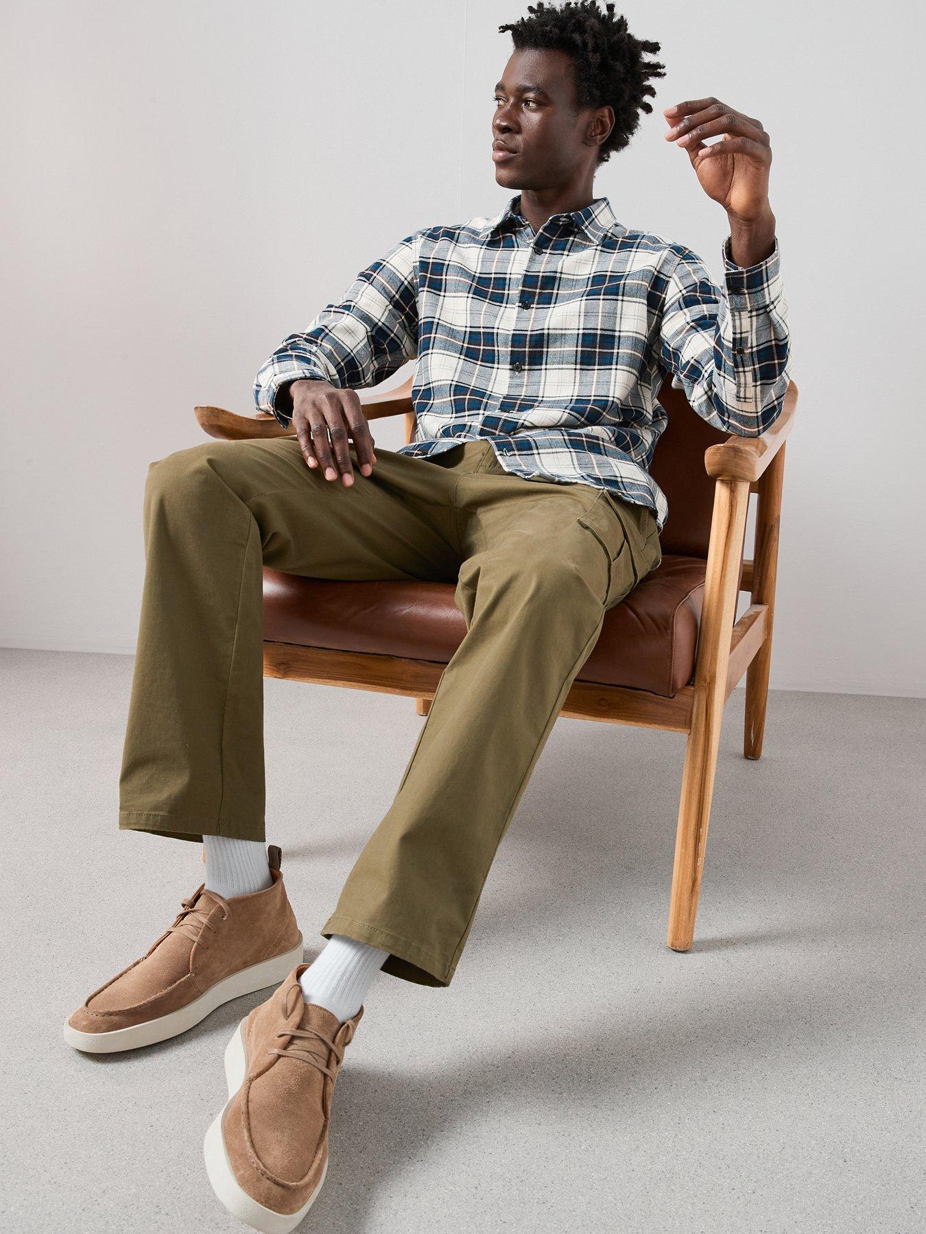 the-very-collection-tapered-fit-cargo-trousers-with-stretch-khakioutfit