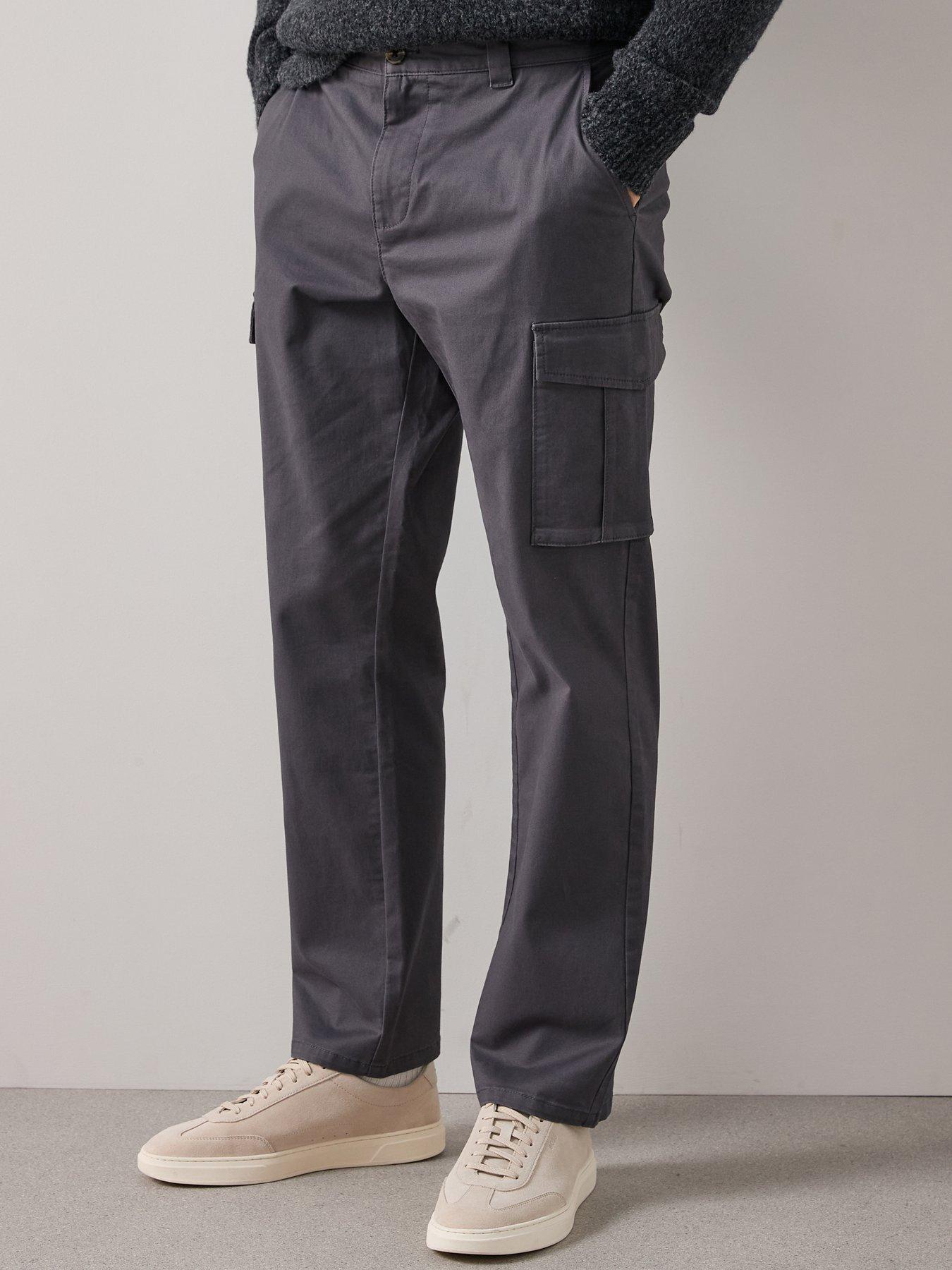 the-very-collection-tapered-fit-cargo-trousers-with-stretch-grey