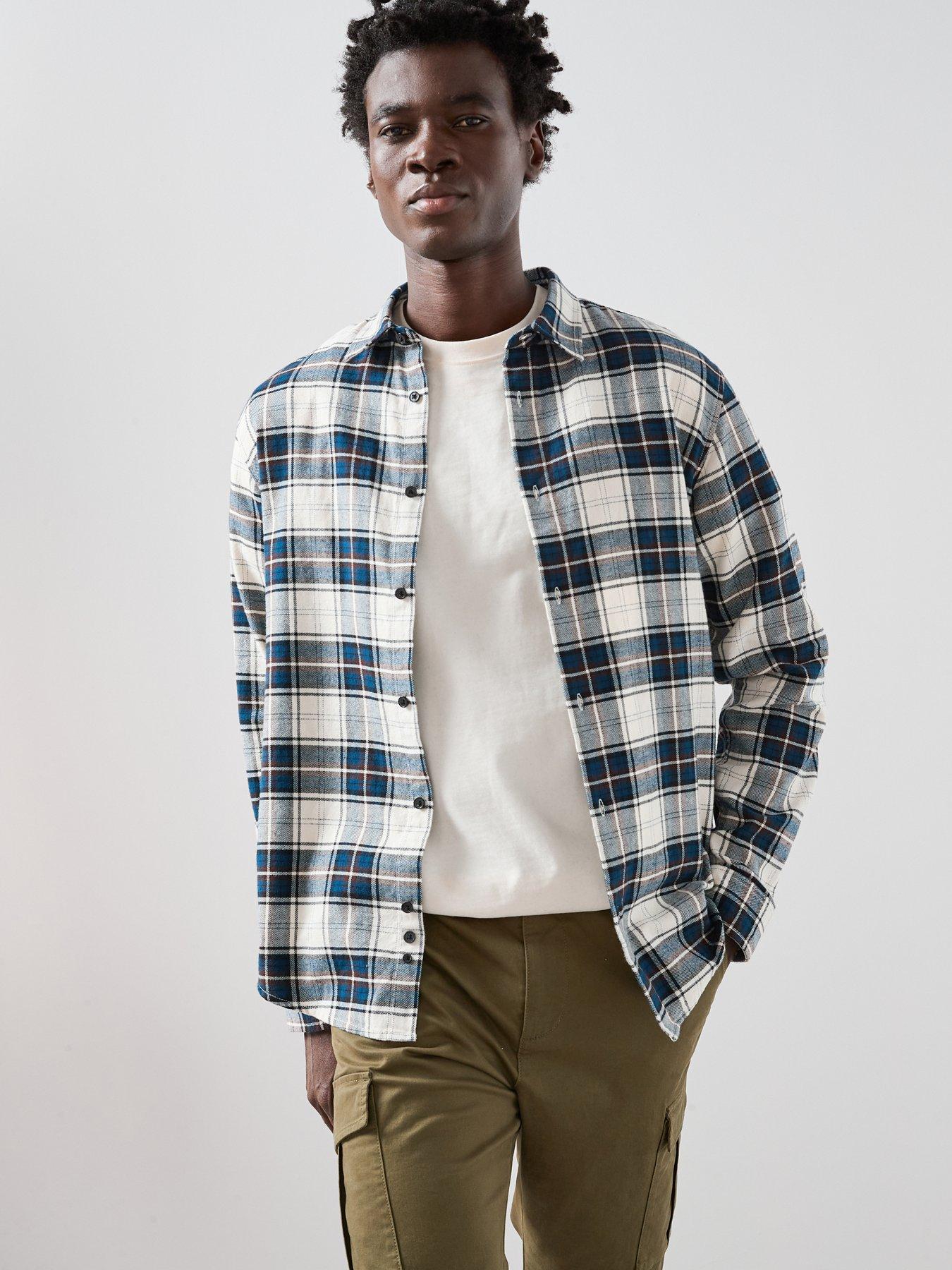 the-very-collection-checked-flannel-shirt-navybeige