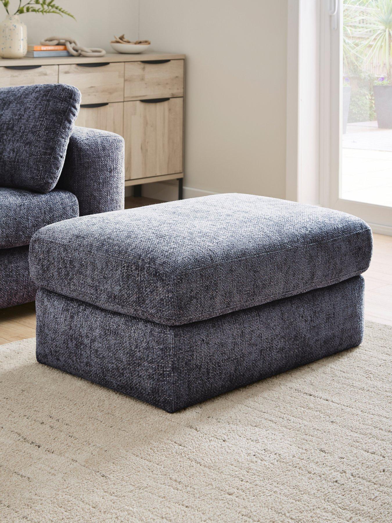 The Very Collection Avena Fabric Footstool