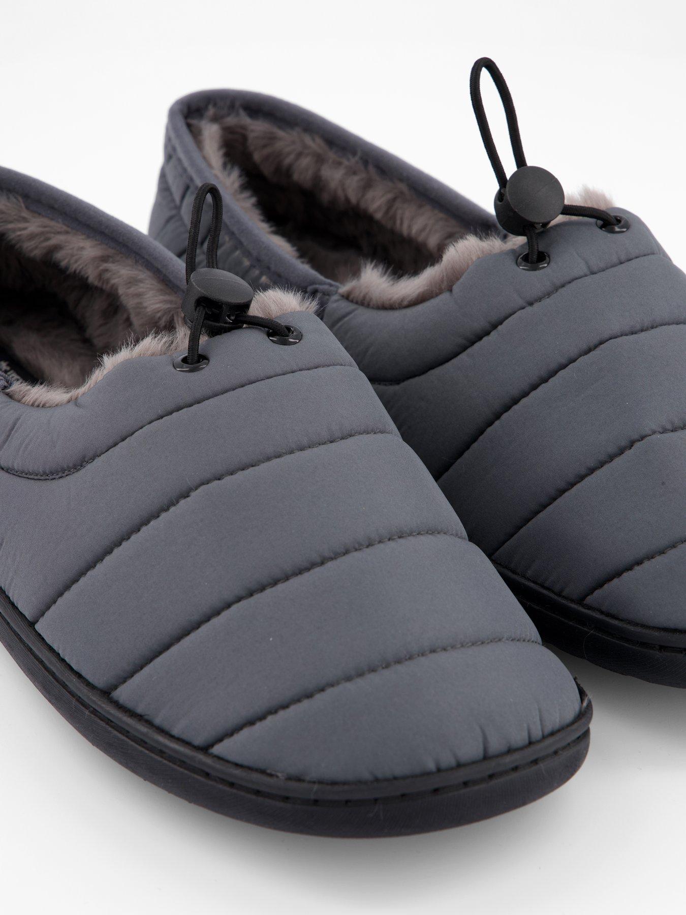 Image 5 of 6 of The Very Collection Quilted Slippers - Grey