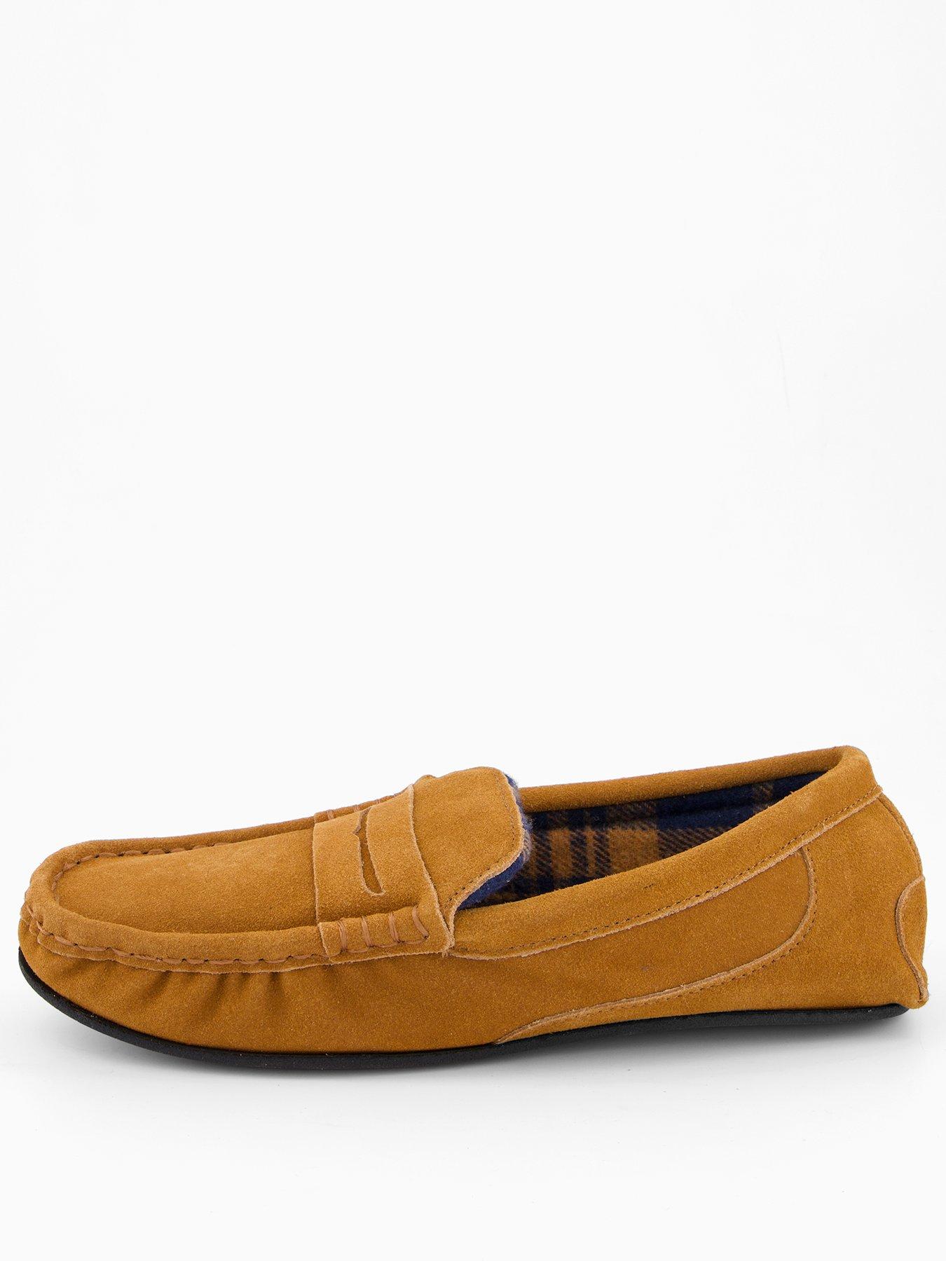 the-very-collection-suede-moccasin-slipper-tanstillFront