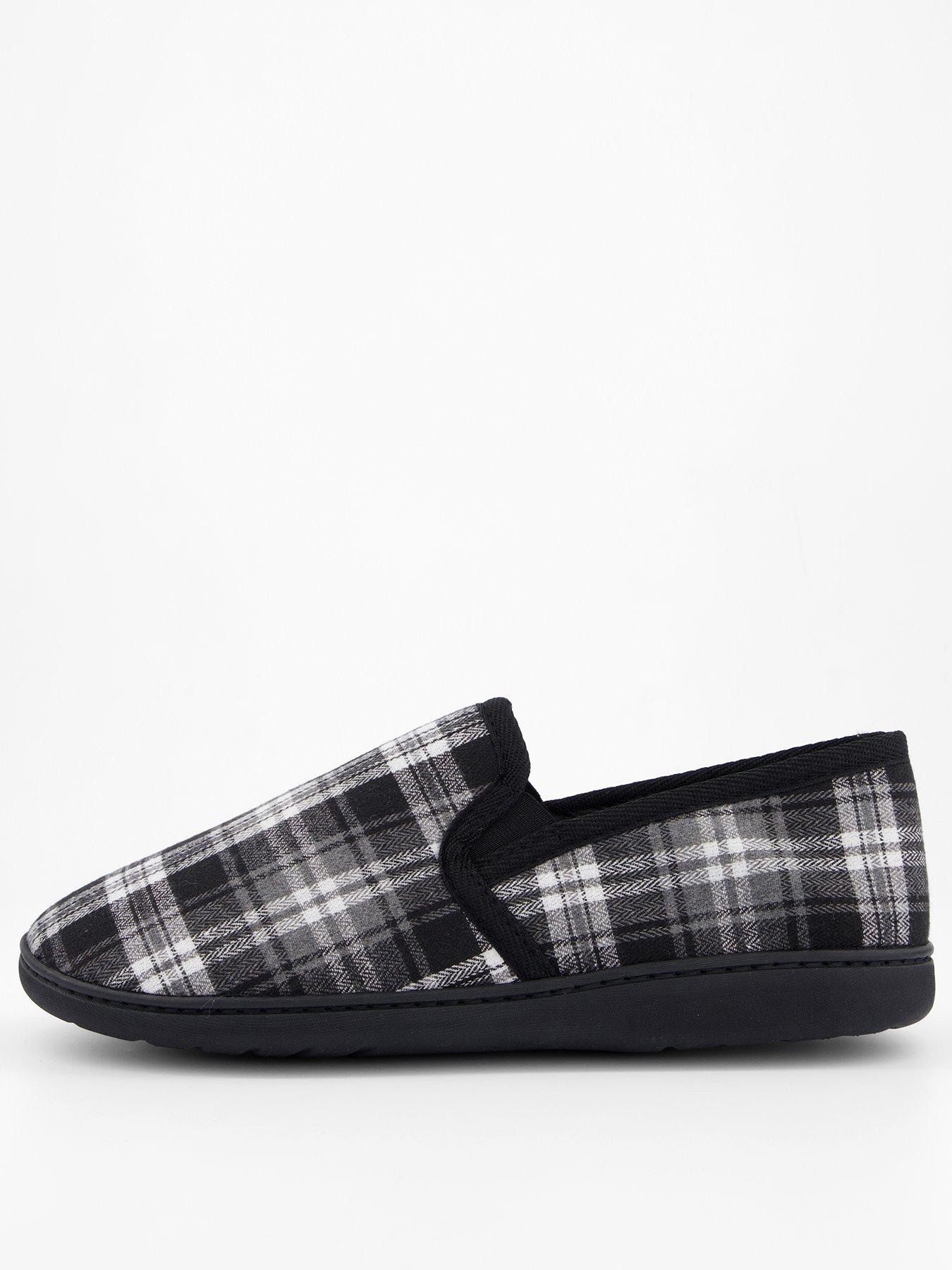 the-very-collection-check-slippers-black