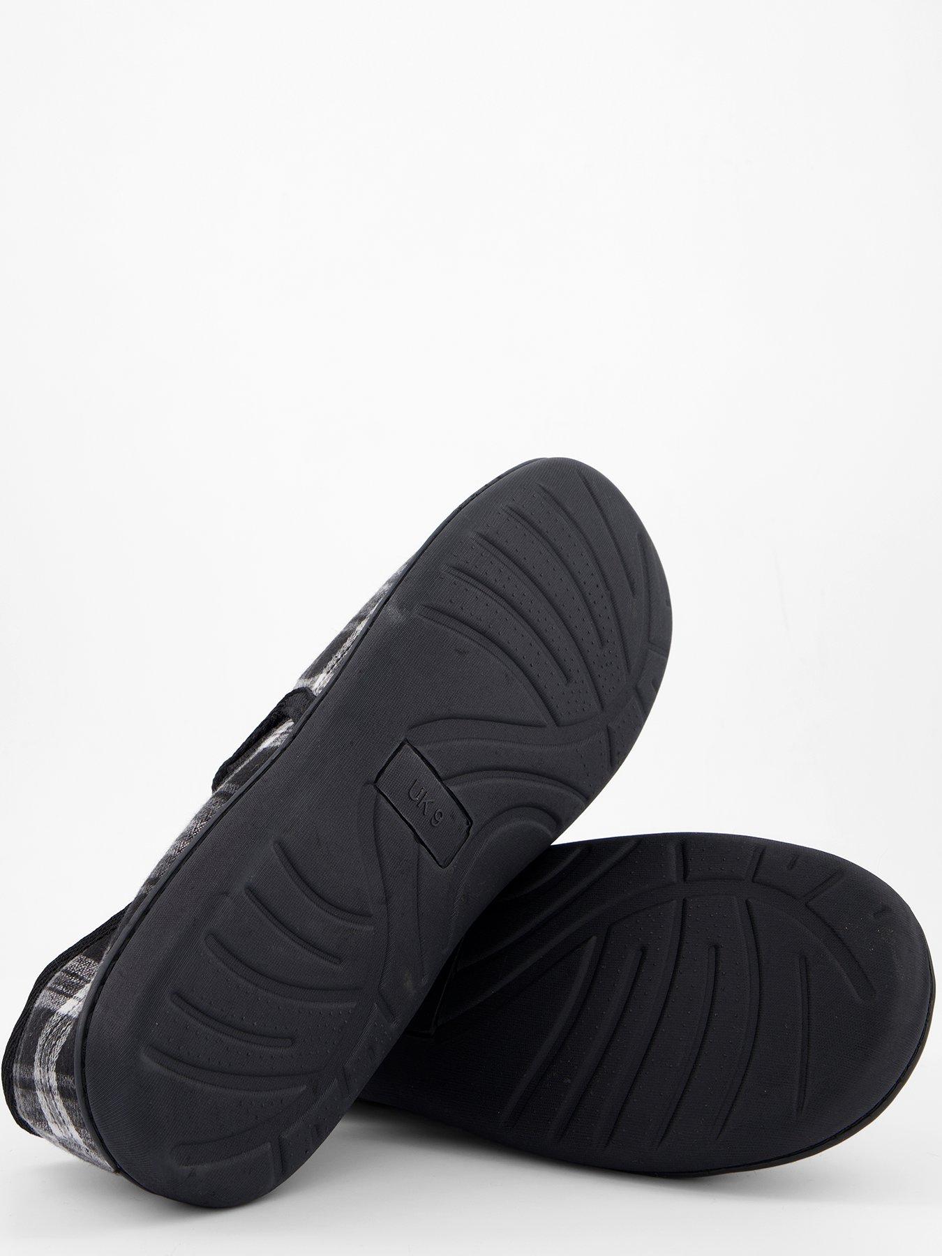 the-very-collection-check-slippers-blackdetail