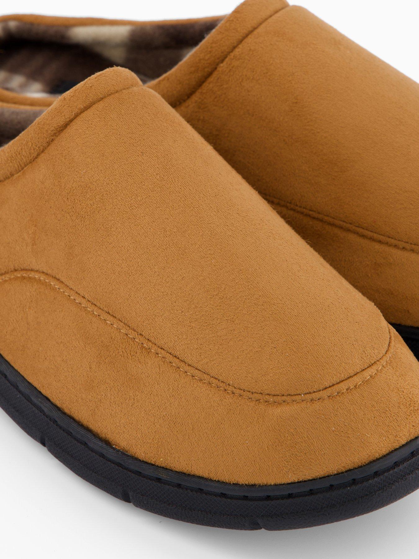 Image 5 of 7 of The Very Collection Fleece Lined Mule Slippers - Tan
