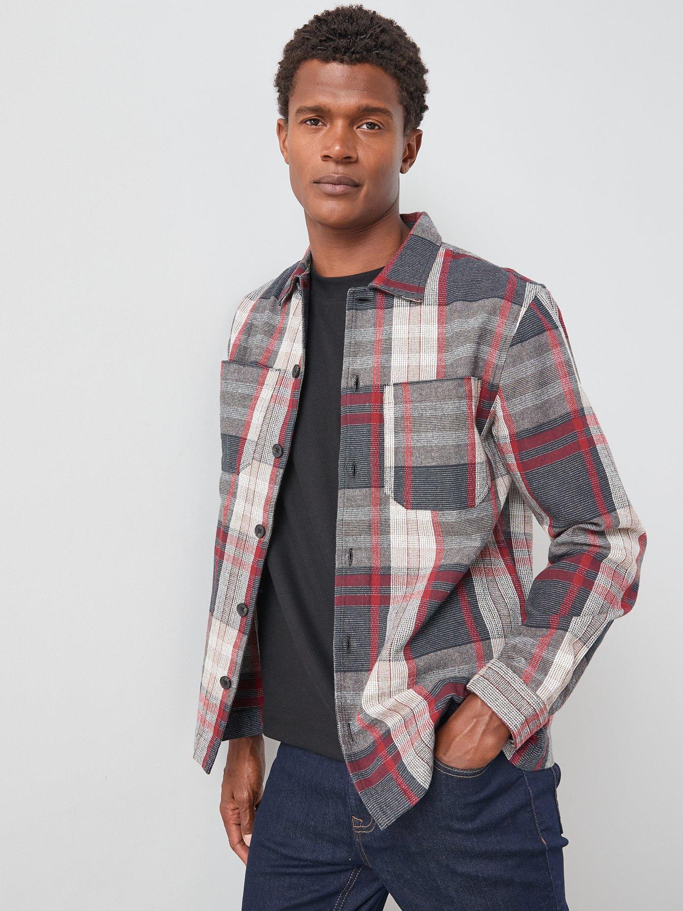 the-very-collection-cotton-twill-overshirt-navyred