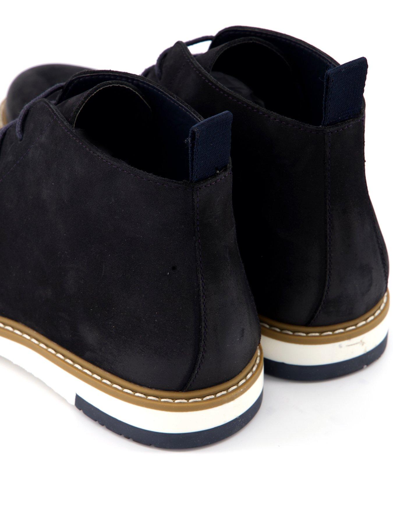 Image 5 of 7 of The Very Collection Suede Mid Boots - Navy