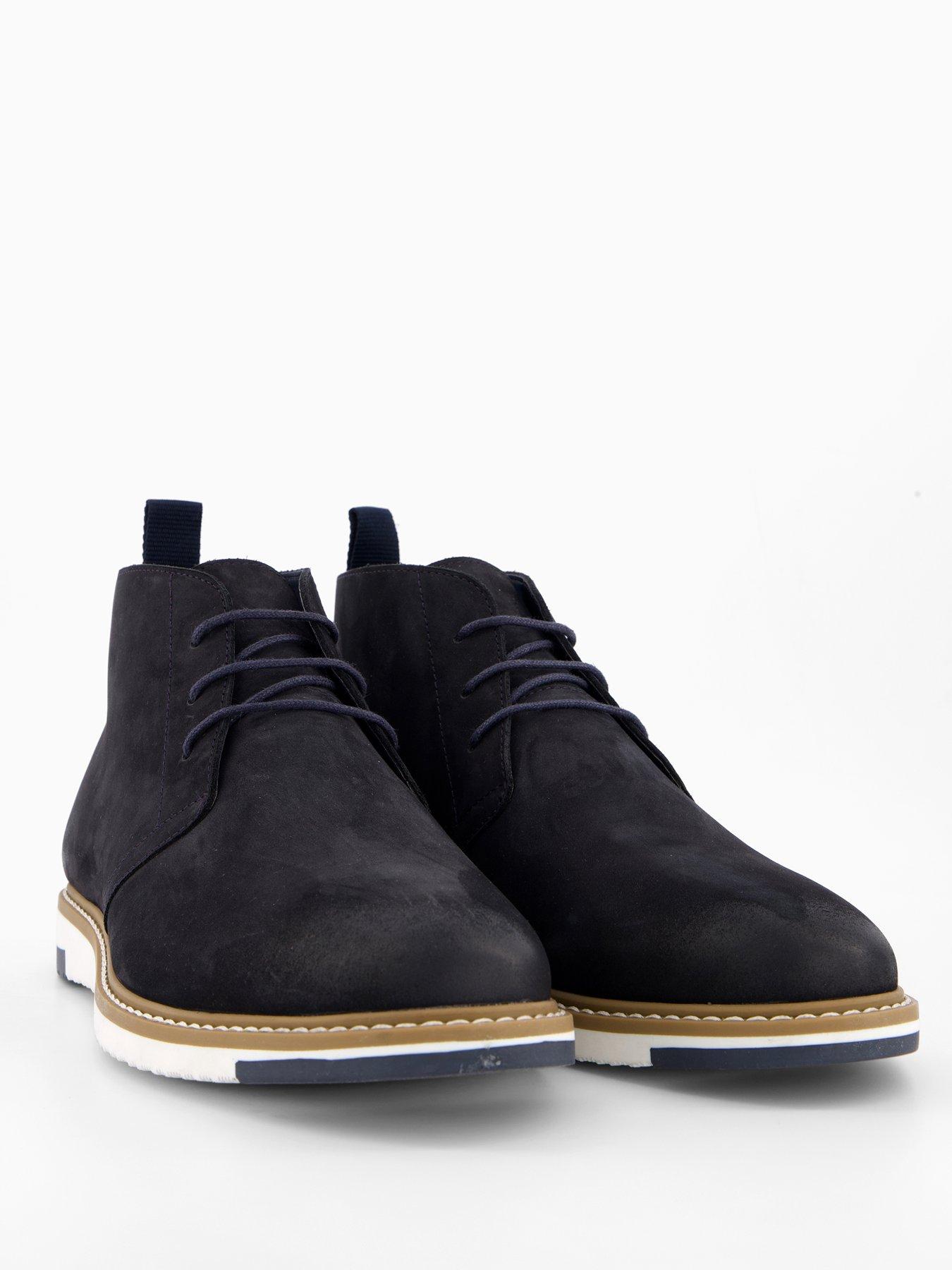 Image 6 of 7 of The Very Collection Suede Mid Boots - Navy