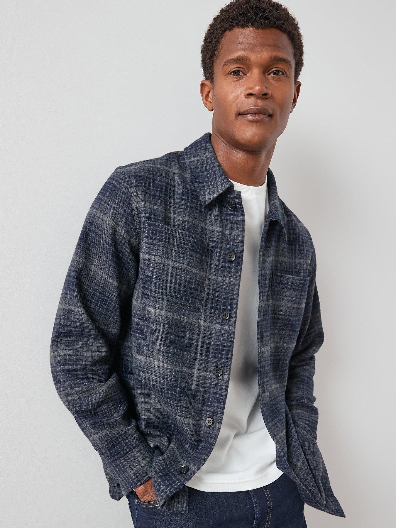 The Very Collection Double Pocket Overshirt - Navy