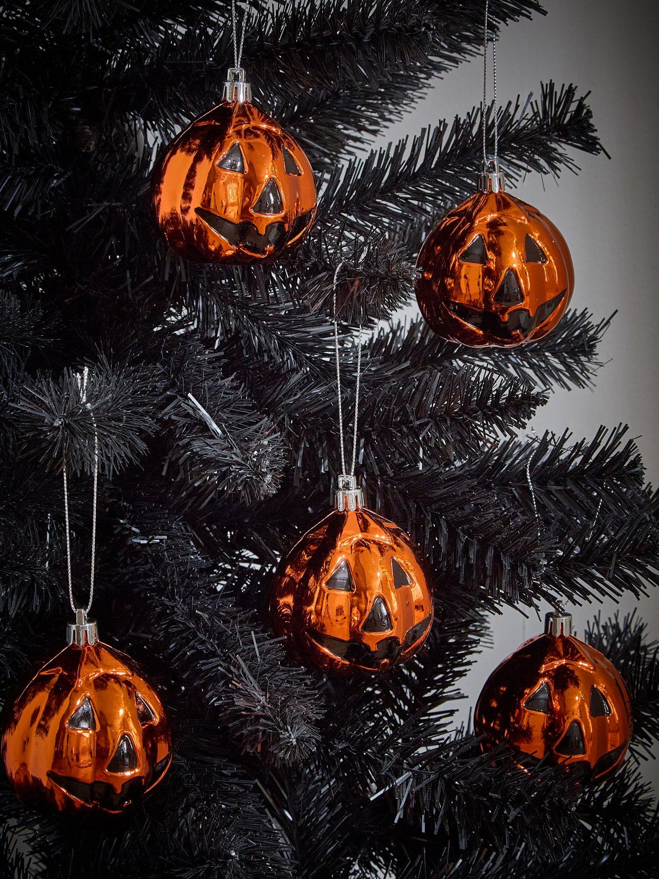 The Very Collection 12 Halloween Pumpkin Shatterproof Bauble Decorations