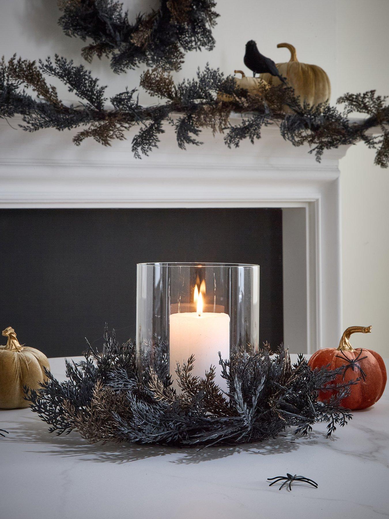 very-home-cedar-leafnbsphurricane-table-centre-halloween-decorationfront