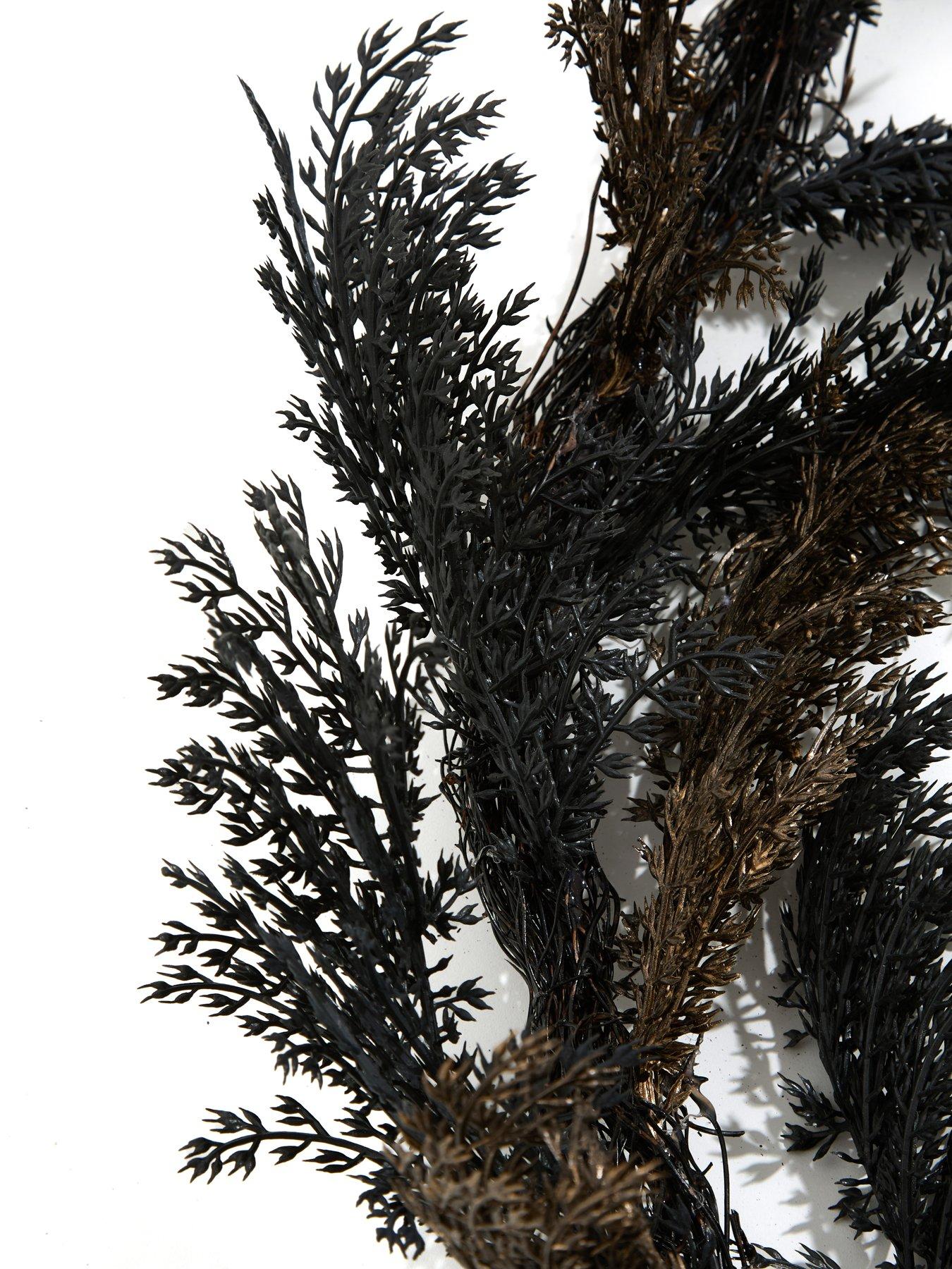 Image 3 of 3 of Very Home 6ft Halloween Cedar Leaf Garland Decoration