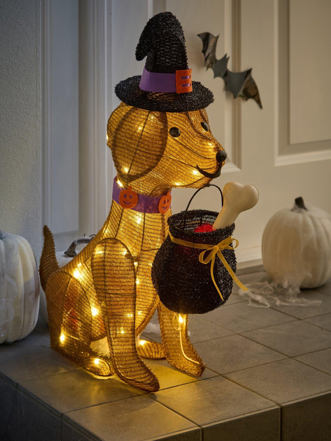 Very Home Halloween/Christmas Dog Light Outdoor Decoration