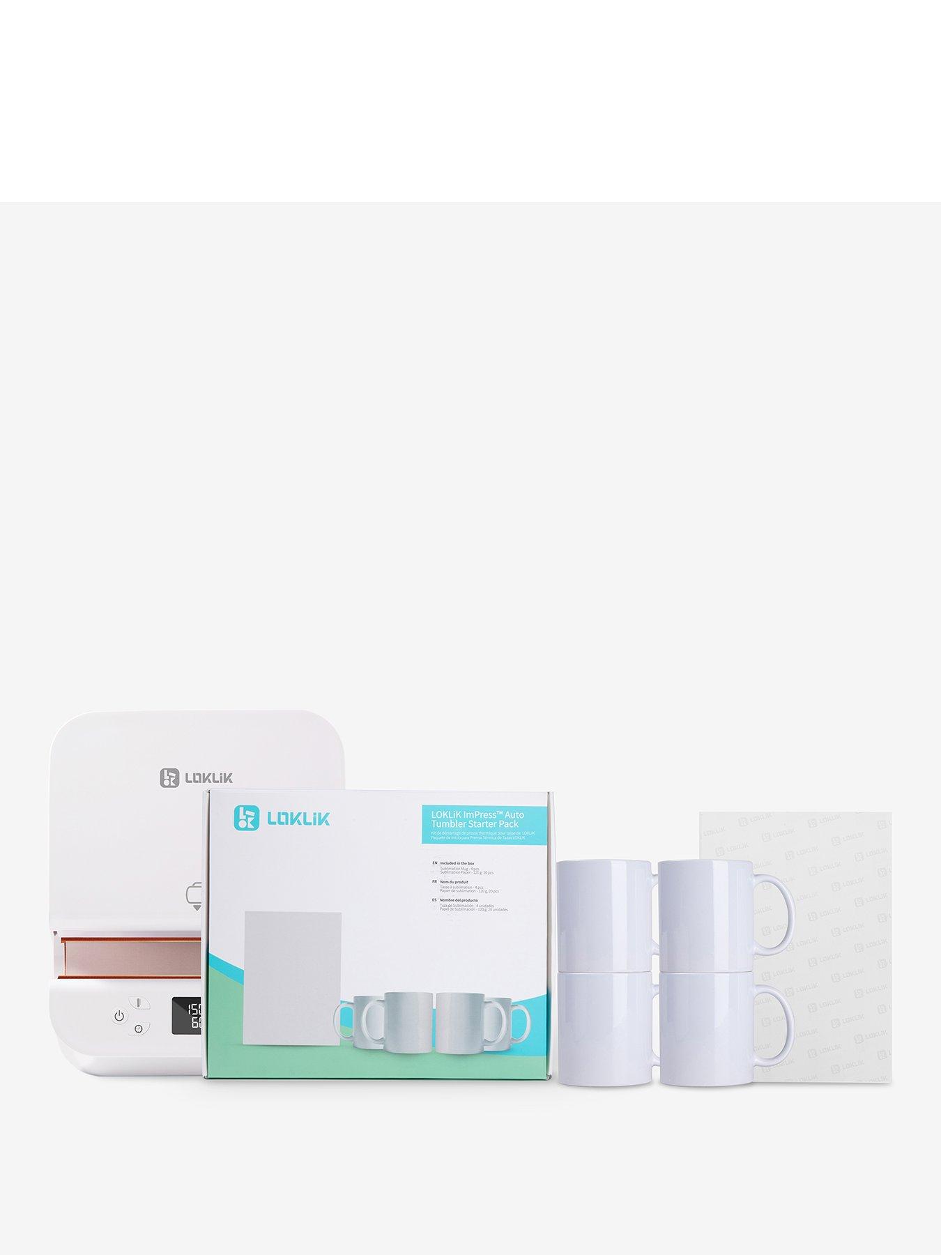 Loklik Impress Tumbler/Mug Press Bundle With 11 Oz Mugs 4 Pack /Sublimation Paper