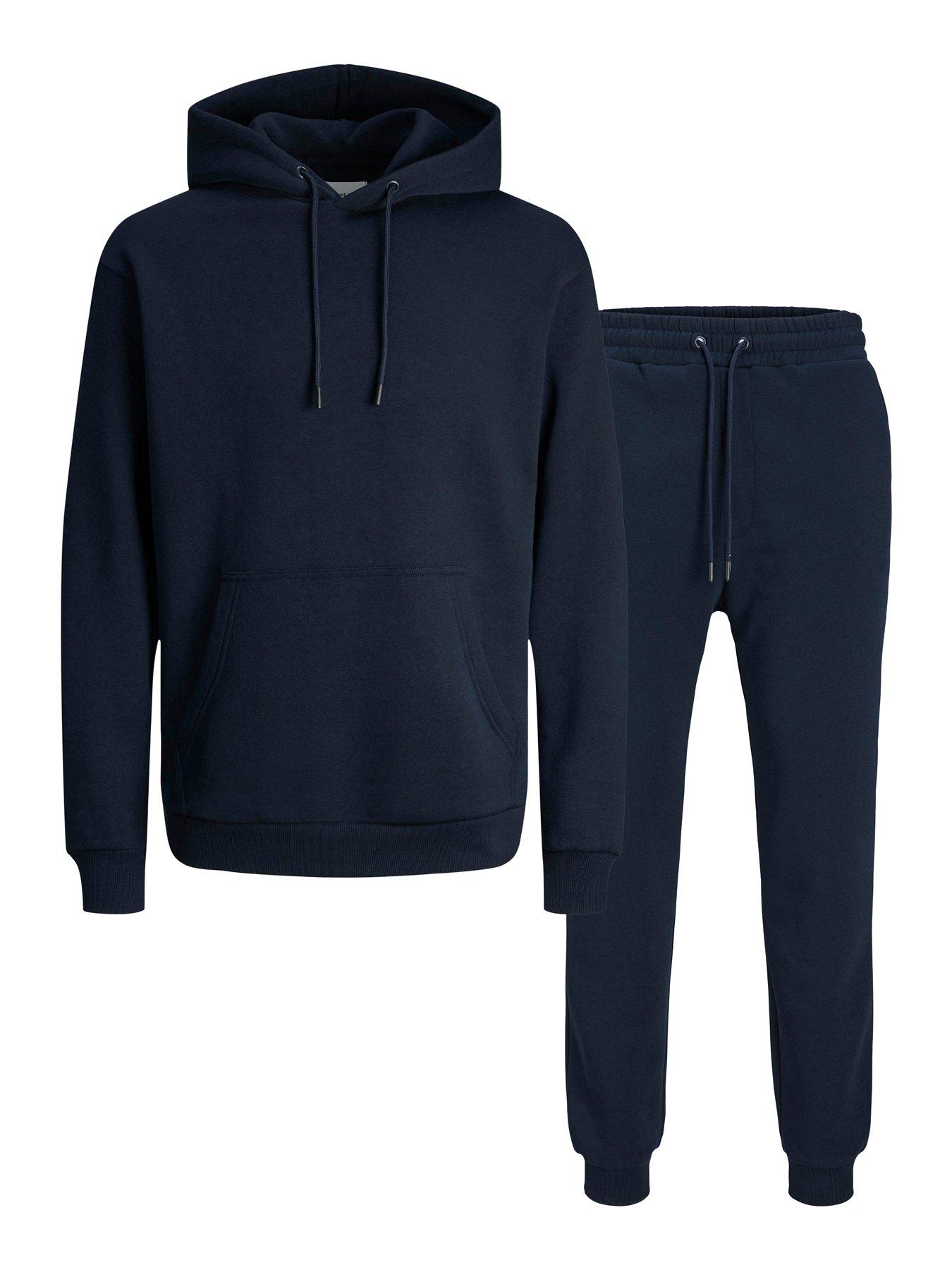 Image 1 of 7 of Jack & Jones Bradley Heavyweight Tracksuit Set - Navy