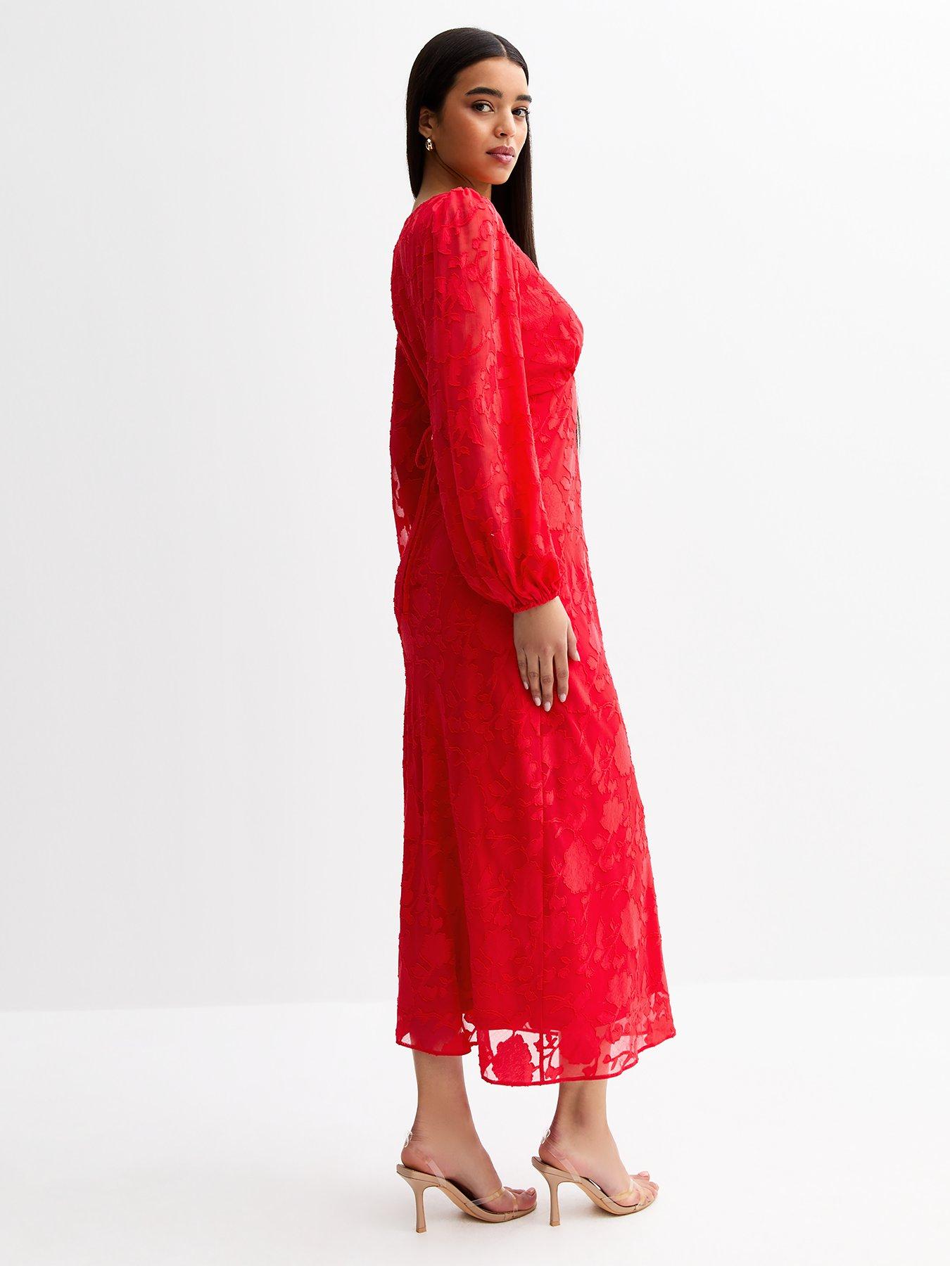 new-look-floral-patterned-long-sleeve-midi-dress-redstillFront