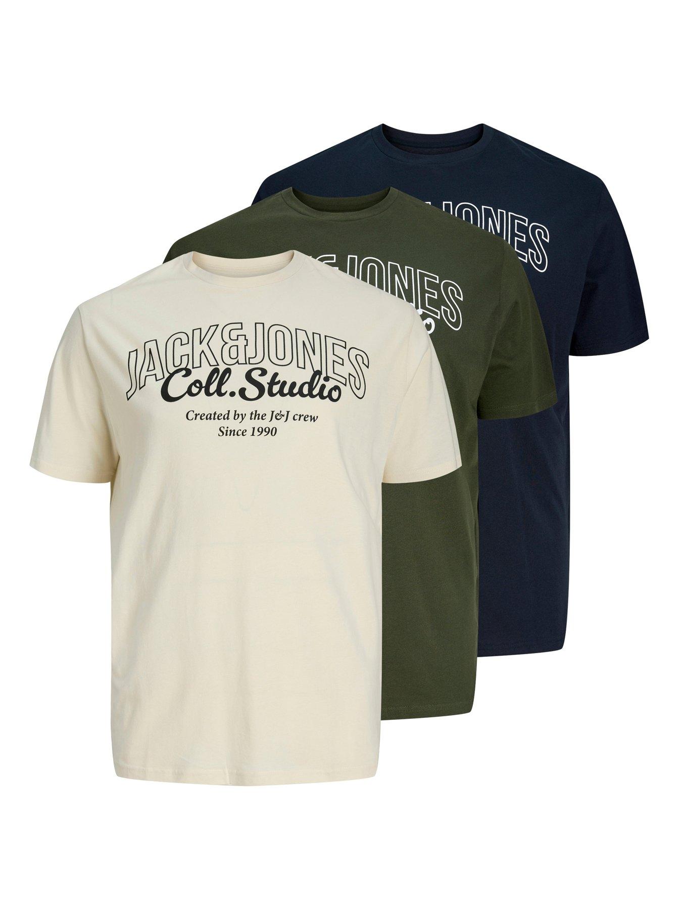 jack-jones-plus-makoto-3-pack-short-sleeve-crew-neck-t-shirts-multi