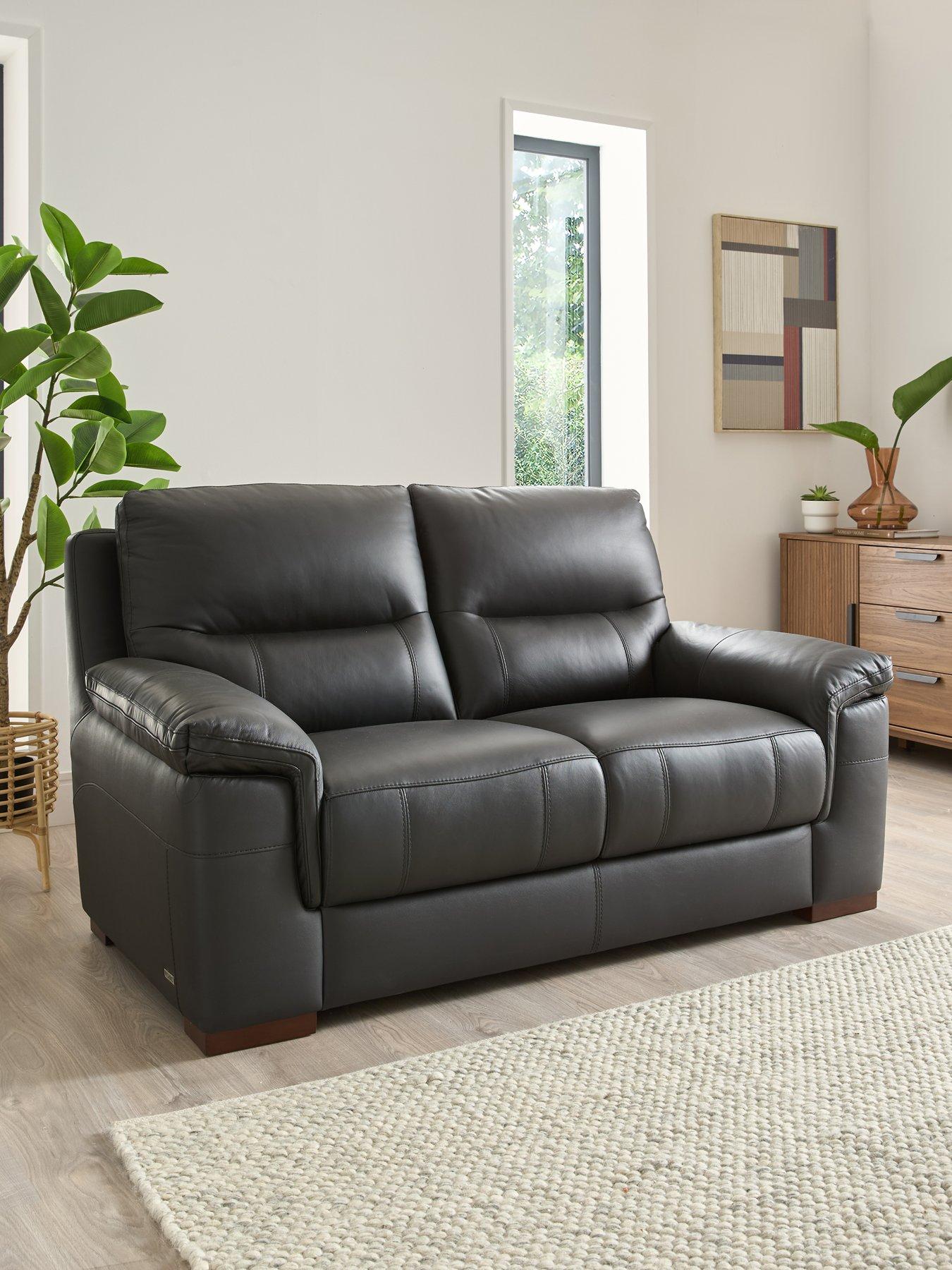 very-home-prenton-2-seater-leather-sofa