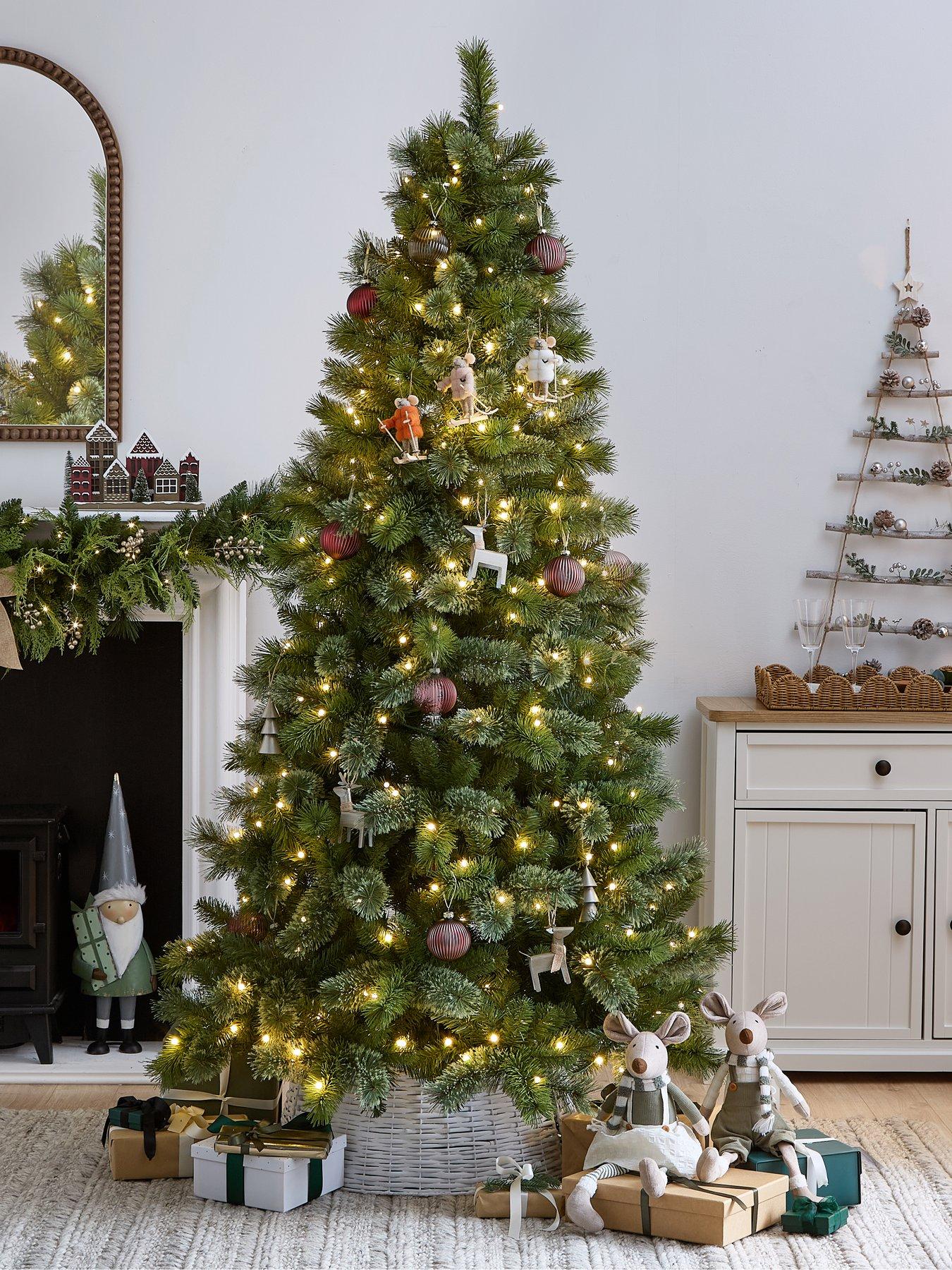Image 1 of 7 of Very Home 7ft Pre Lit Mirabelle Cashmere Tips Christmas Tree