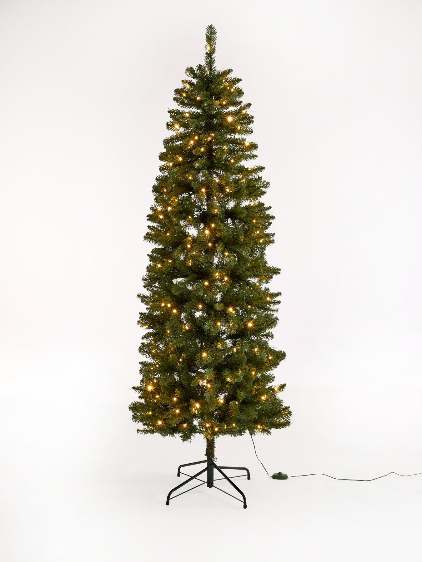 very-home-7ft-pre-lit-beaumont-slim-christmas-treestillFront