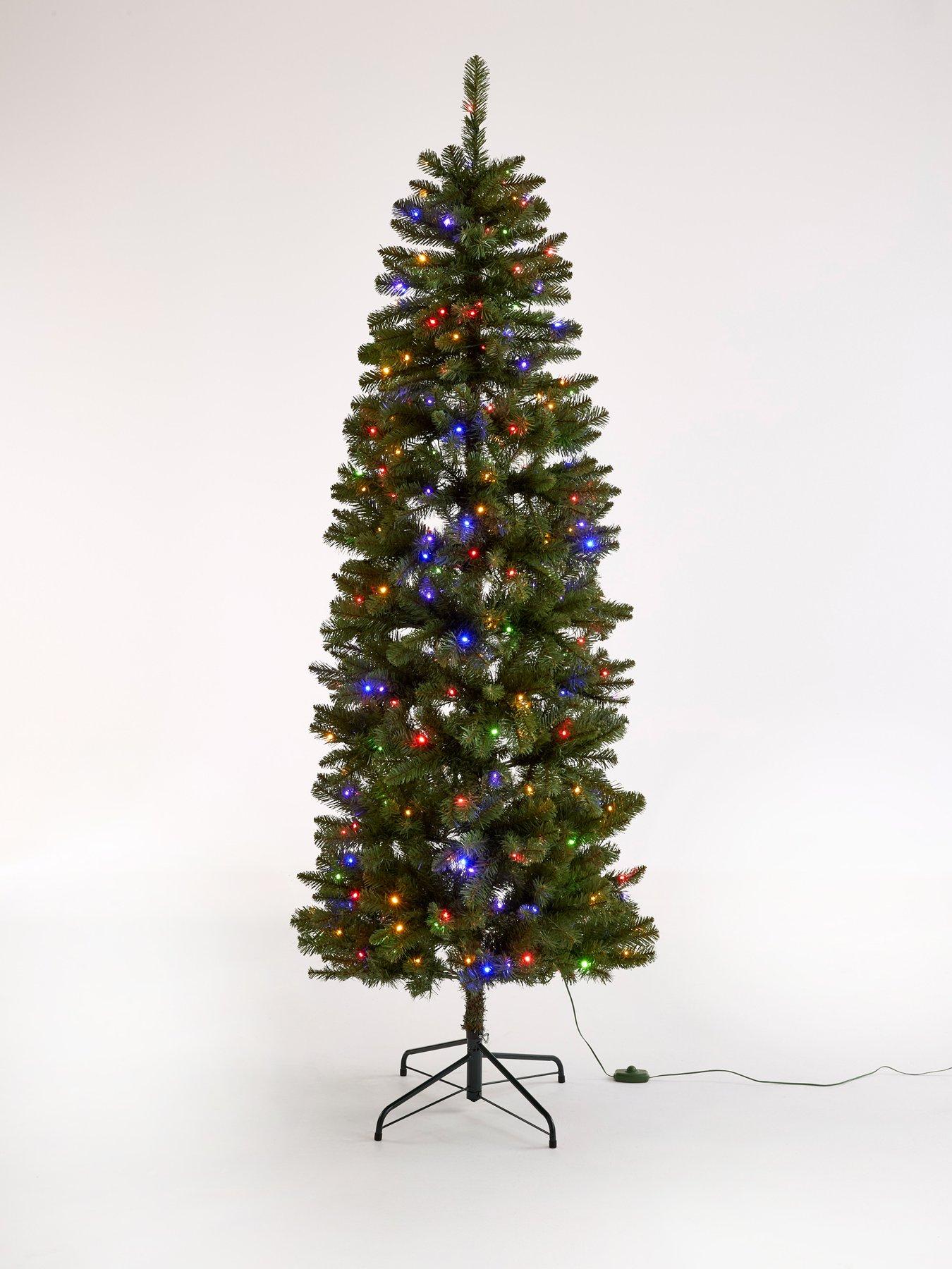 very-home-7ft-pre-lit-beaumont-slim-christmas-treeback