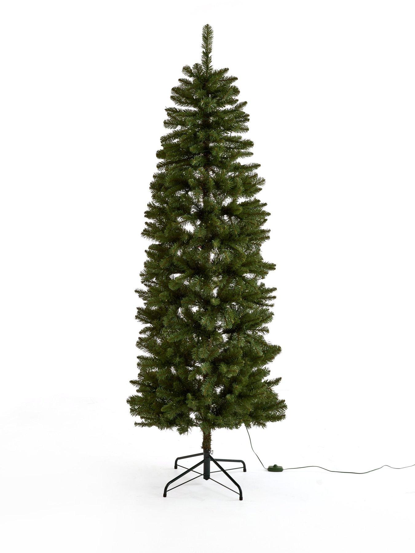 very-home-7ft-pre-lit-beaumont-slim-christmas-treeoutfit